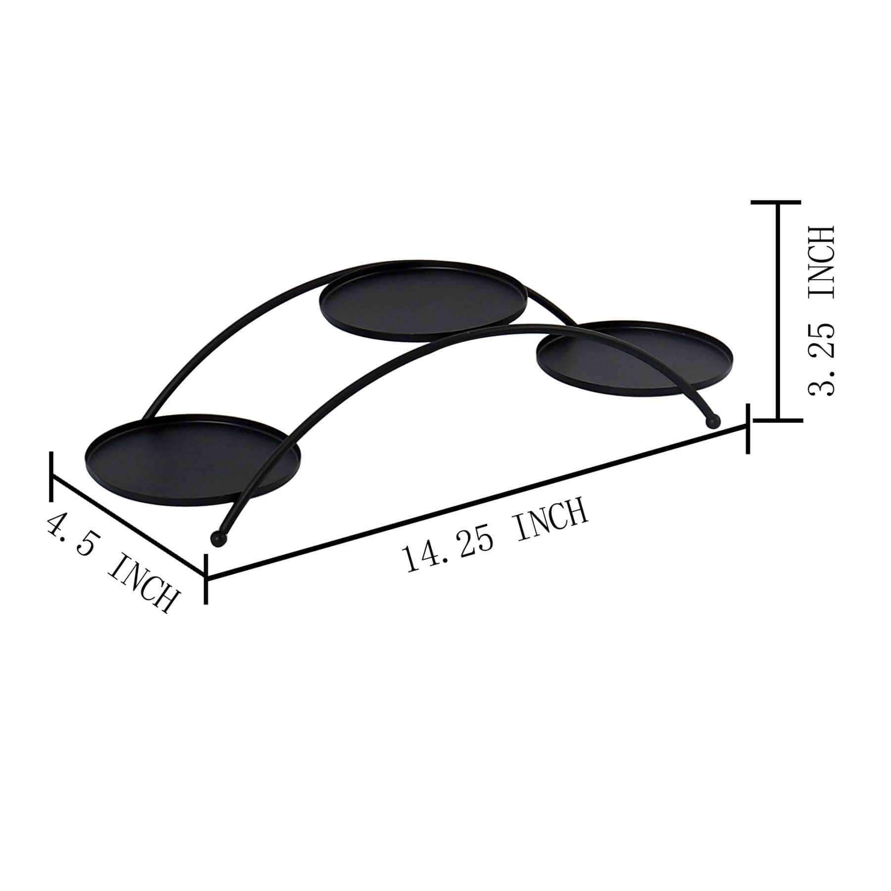 Triple Mini Planter Plant Riser, 14.3x4.5