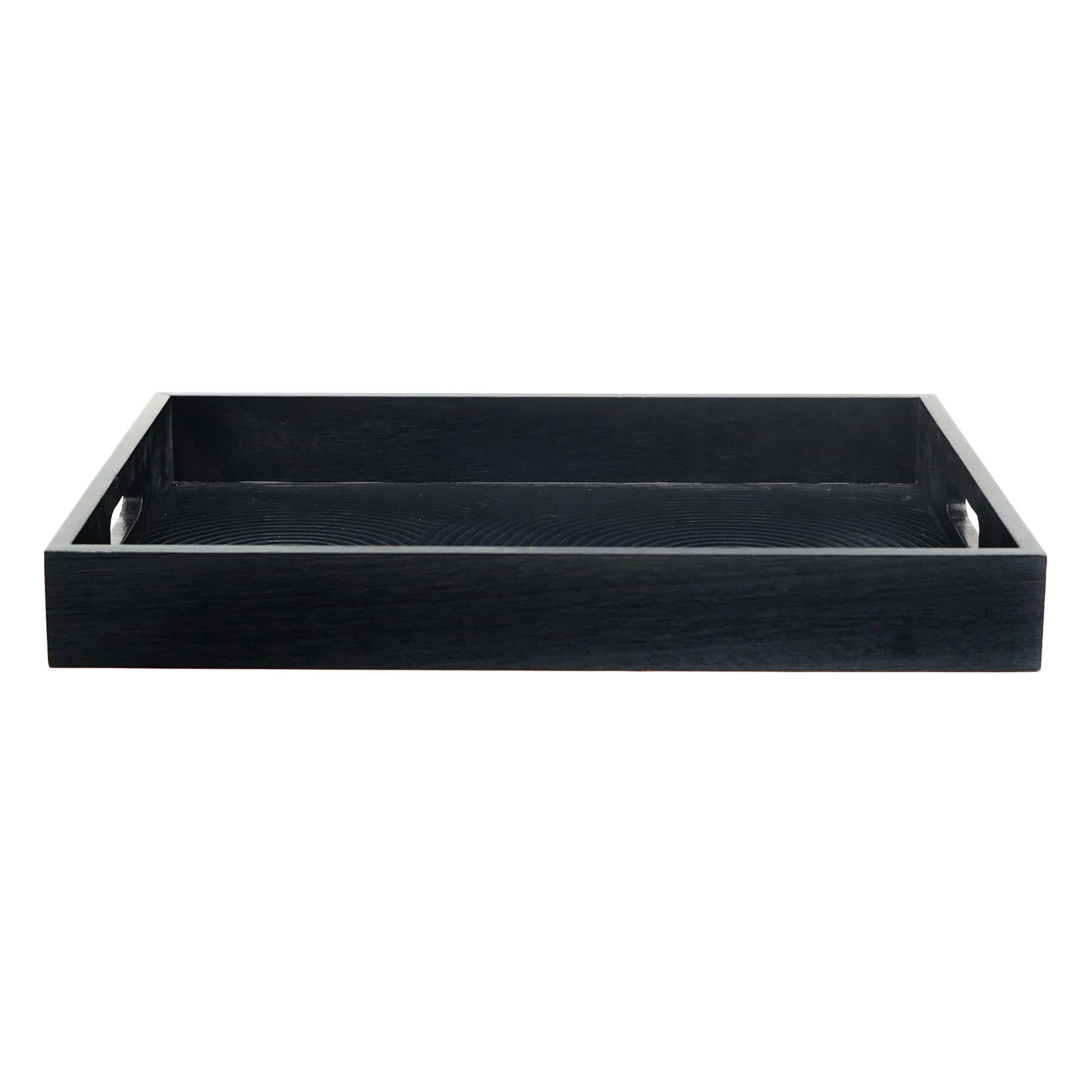 Laila Ali Dark Wood Tray, 12x16