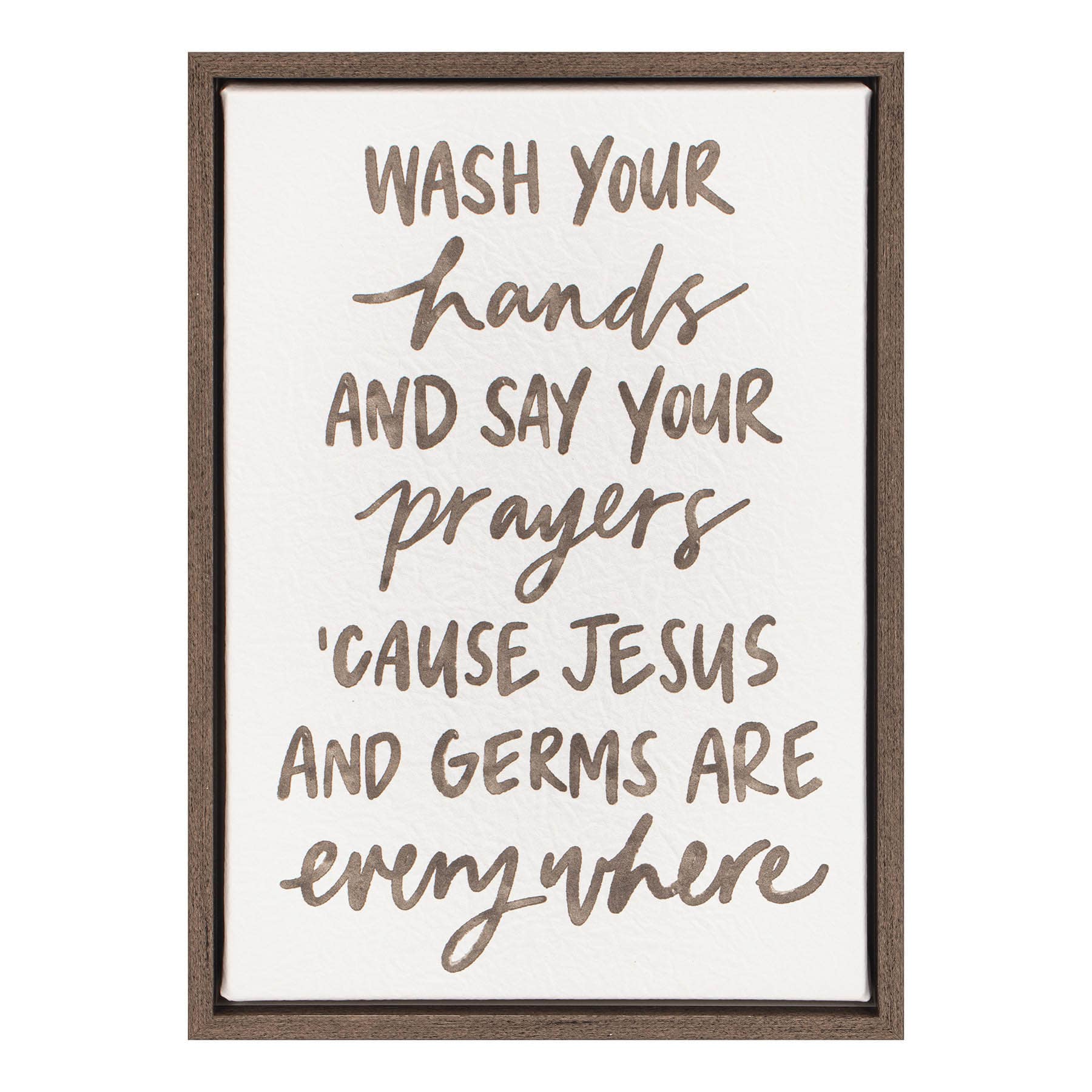 Say Prayers Cavas Table Art, 7x10