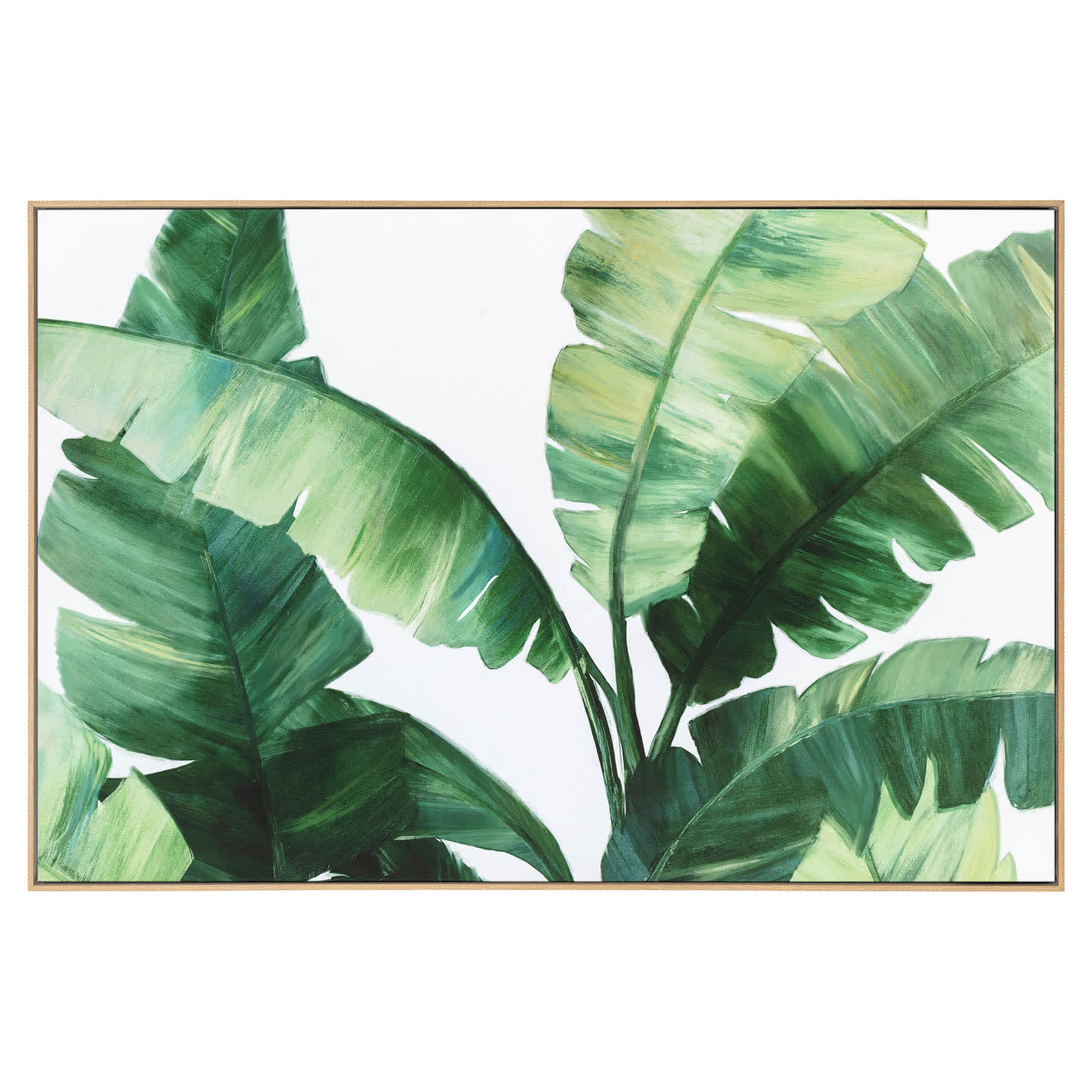 Framed Leaf Canvas Wall Art, 36x24