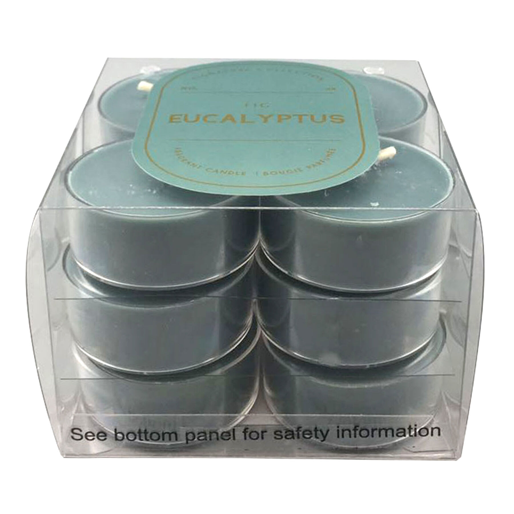12-Pack Fig Eucalyptus Scented Tealight Candles