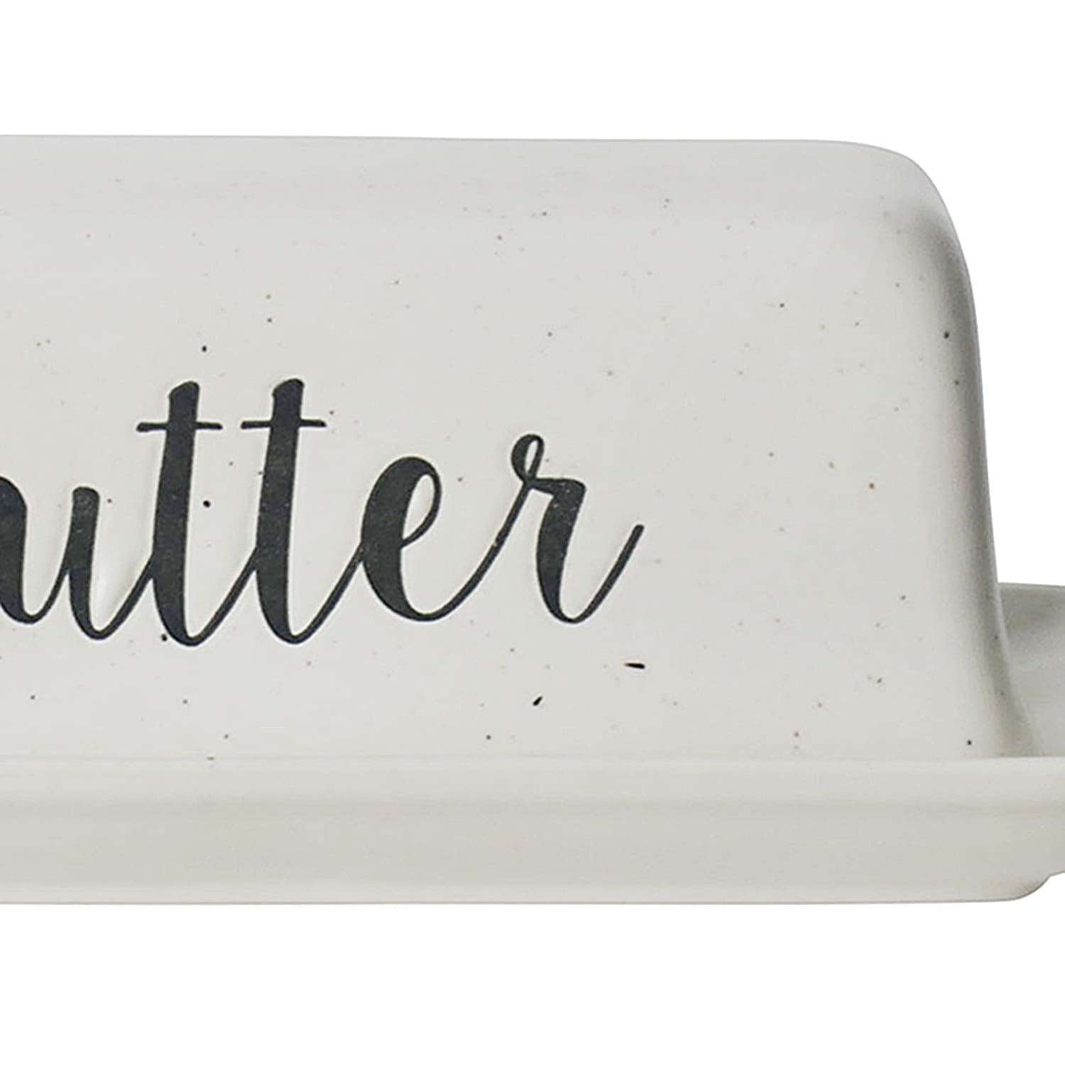 Honeybloom Farmhouse Speckled Stoneware Butter Dish