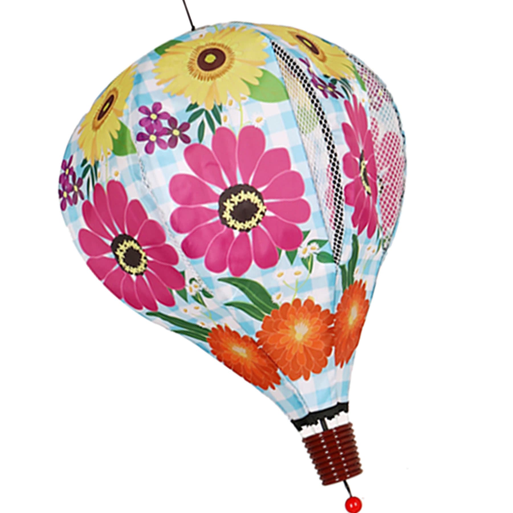 Daisy Balloon Hanging Wind Spinner, 55"