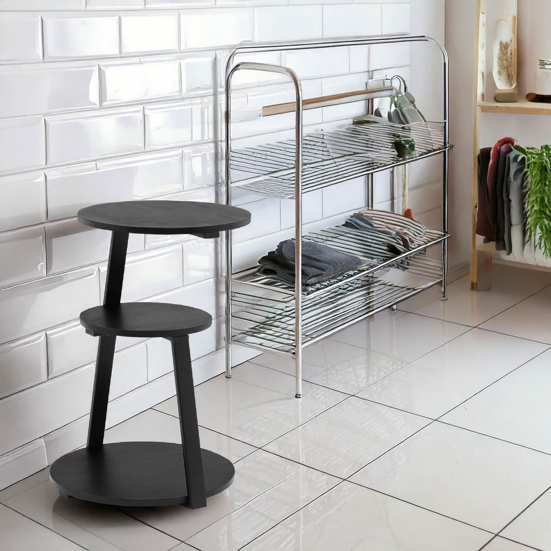 Crosby St. Skylar Accent Table, Black