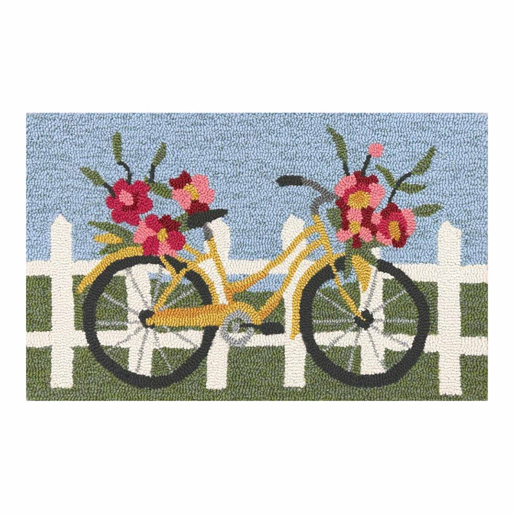 Bicycle Hook Accent Rug, 18x30