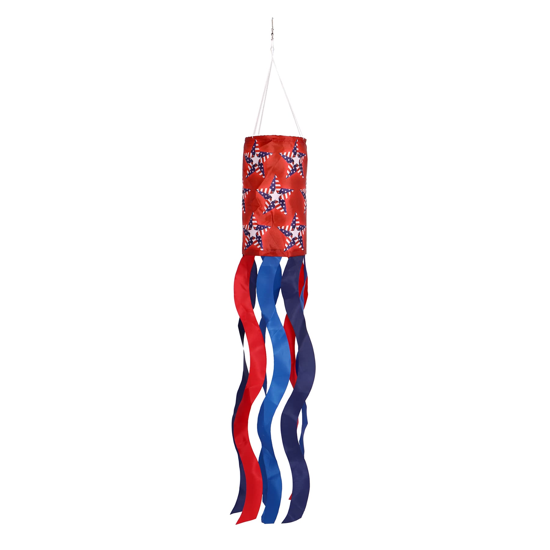 Patriotic Stars Hanging Windsock, 38"