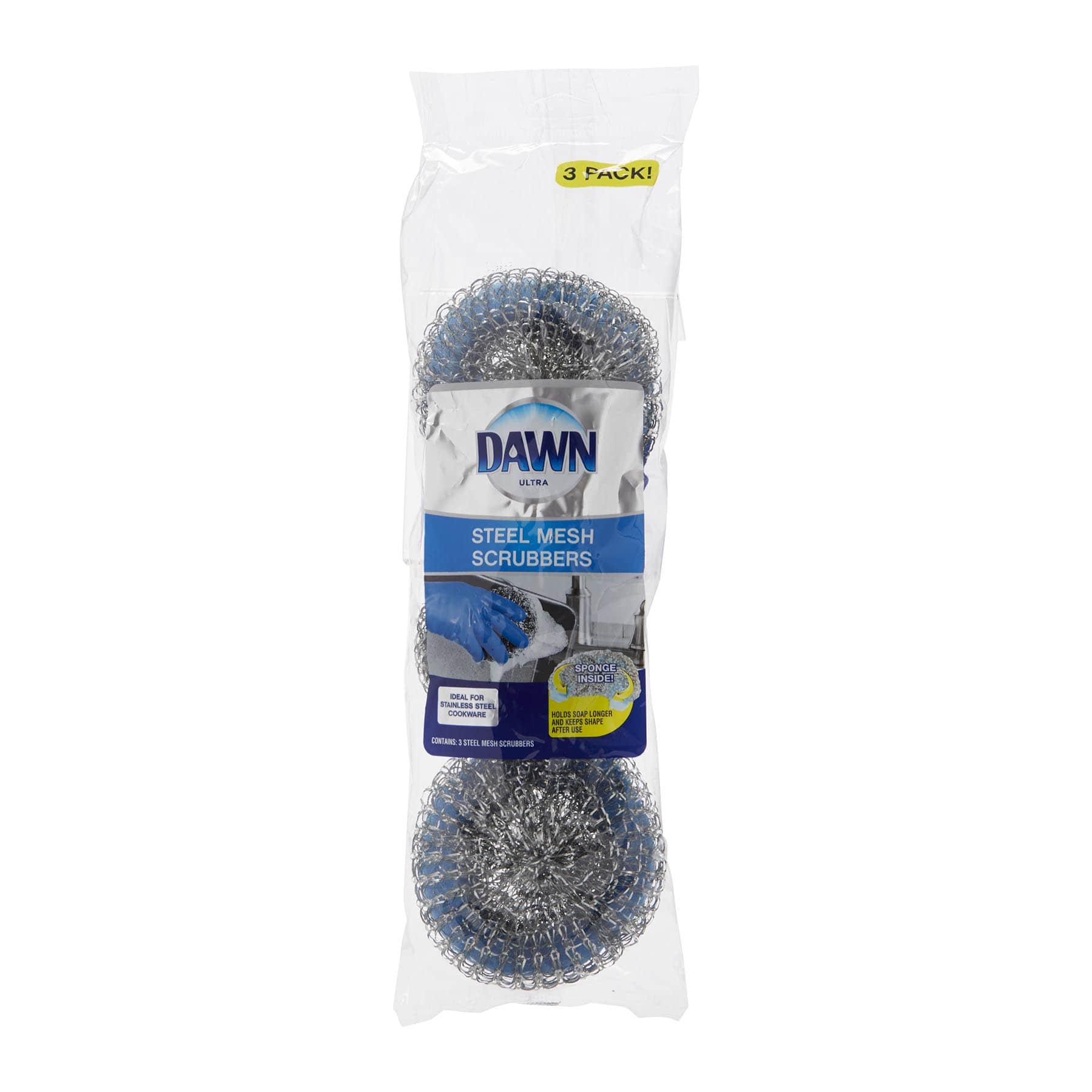 Dawn 3-Pack Steel Mesh Scrubbers