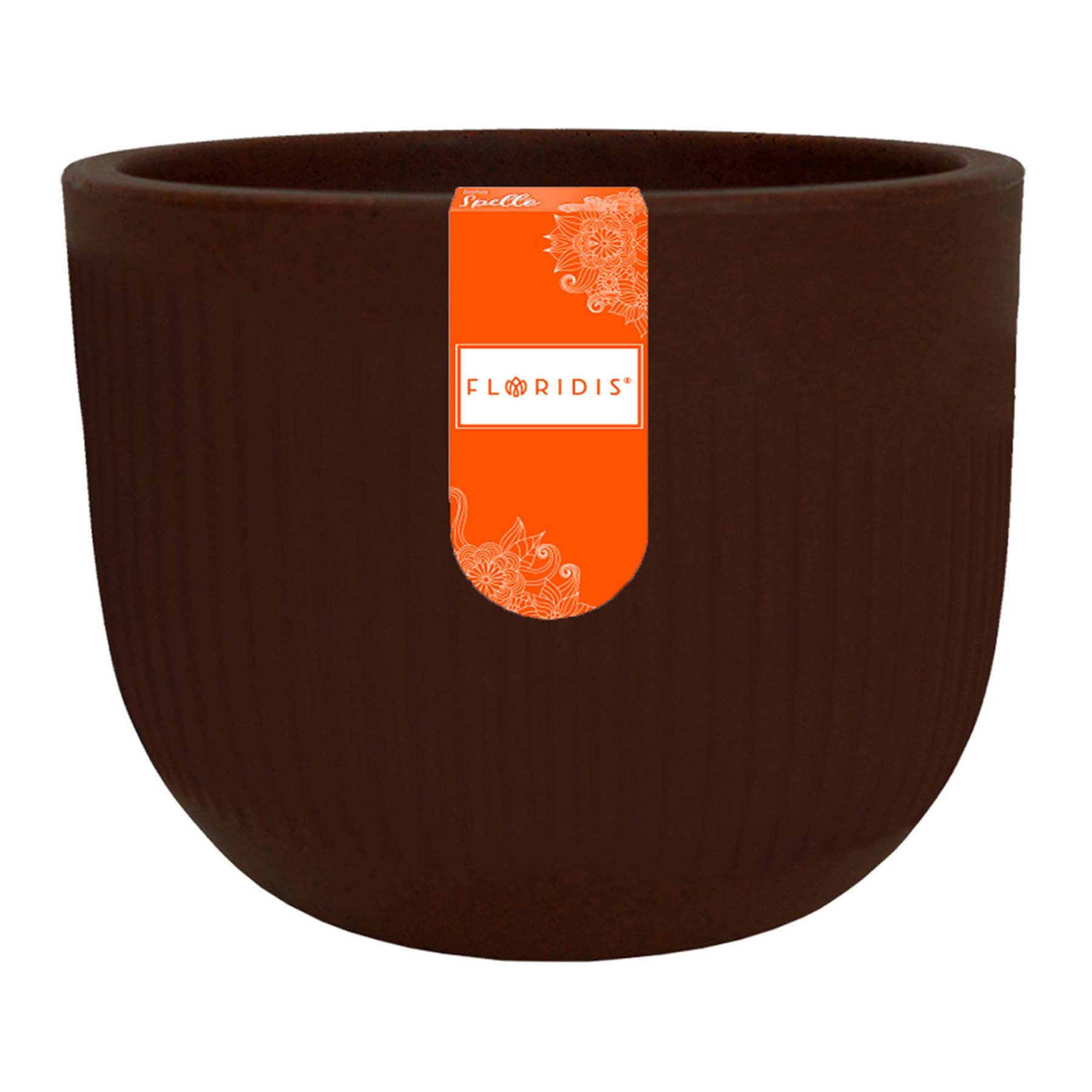 Spello Rischio Brown Outdoor Planter, Medium