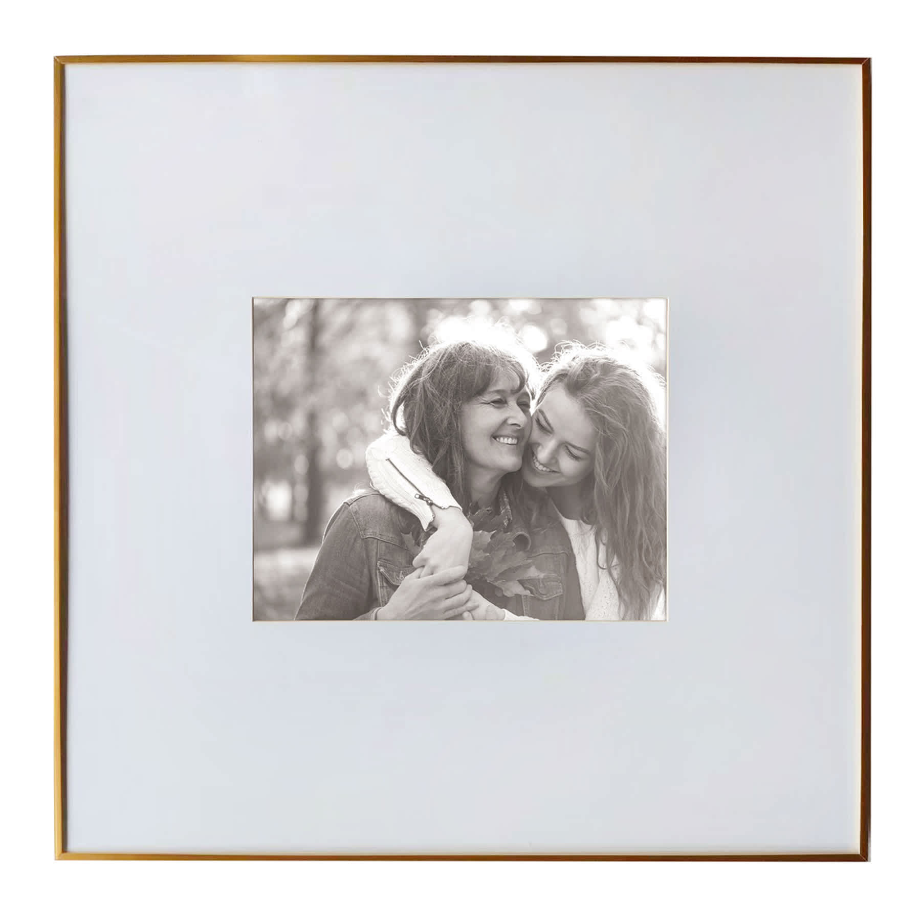 18x18 Matted to 8x10 Frame, Gold