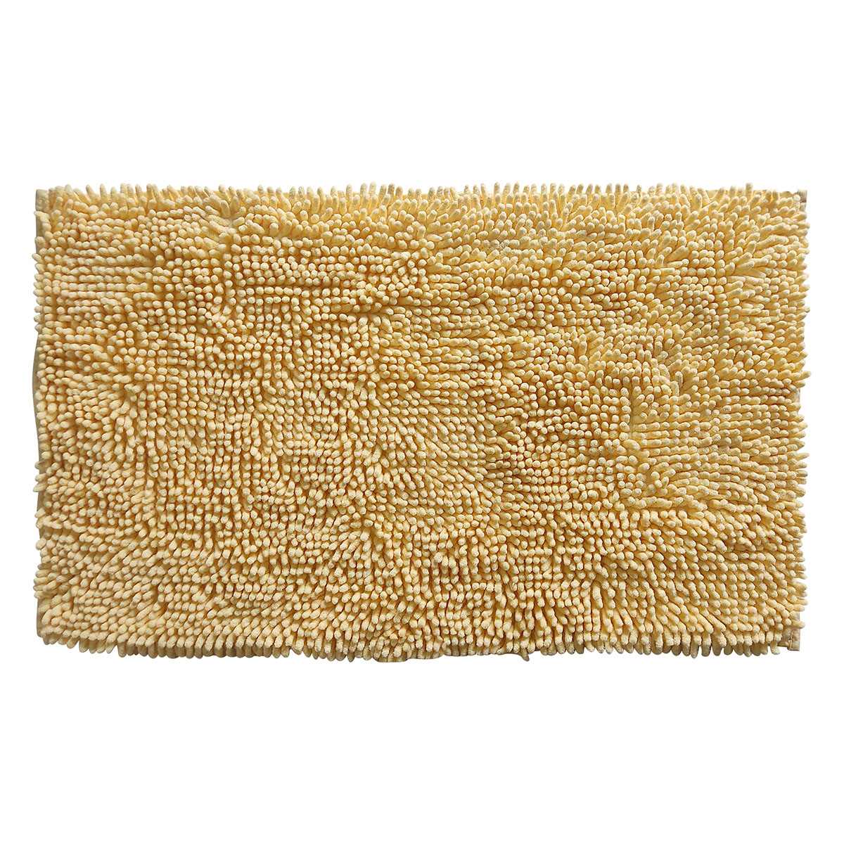 Essential Noodle Yellow Bath Rug, 20x34