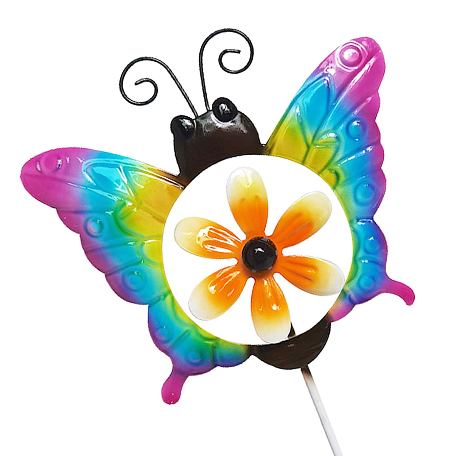 Butterfly with Windmill Yard Pick, 21"