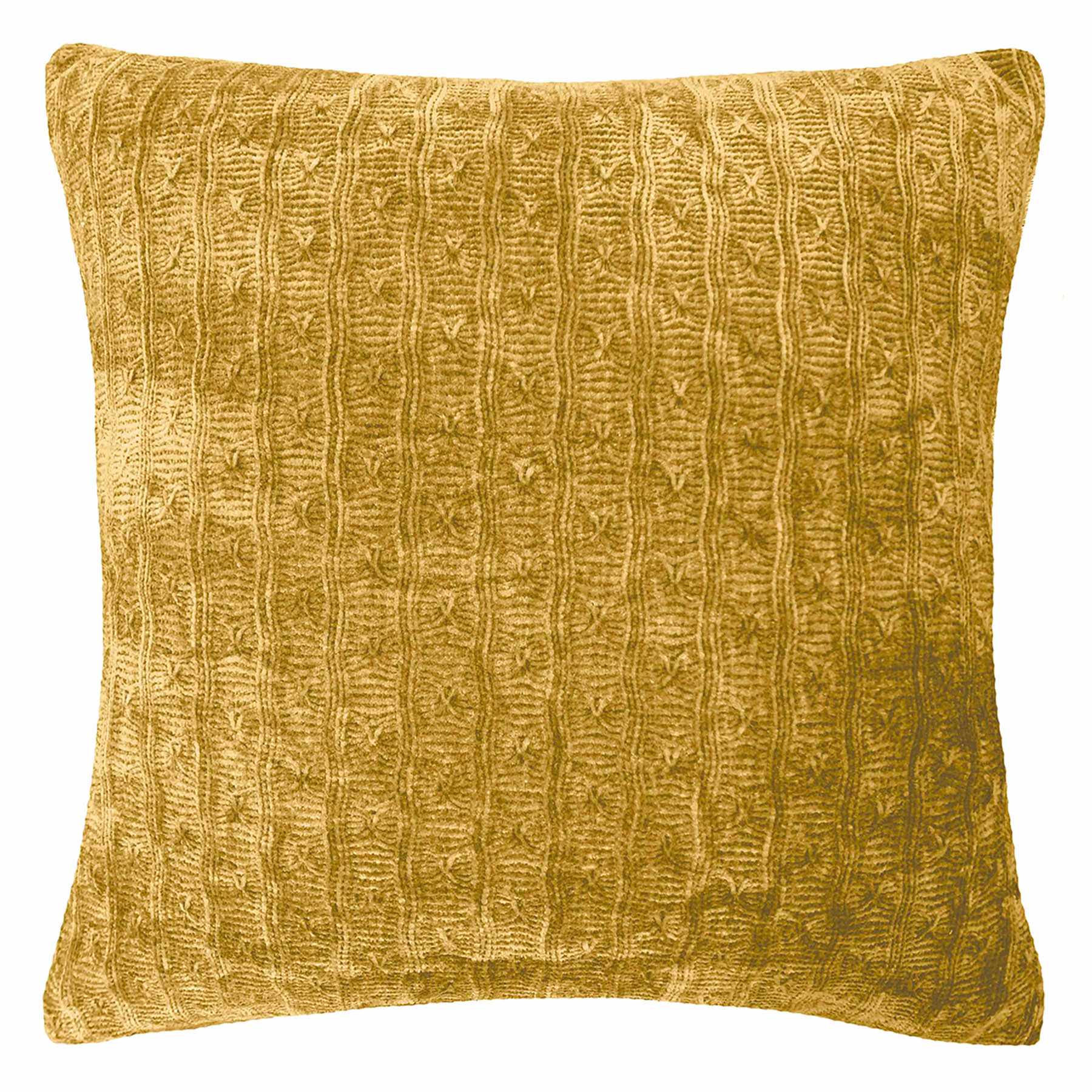 Menlo Gold Chenille Throw Pillow, 18"