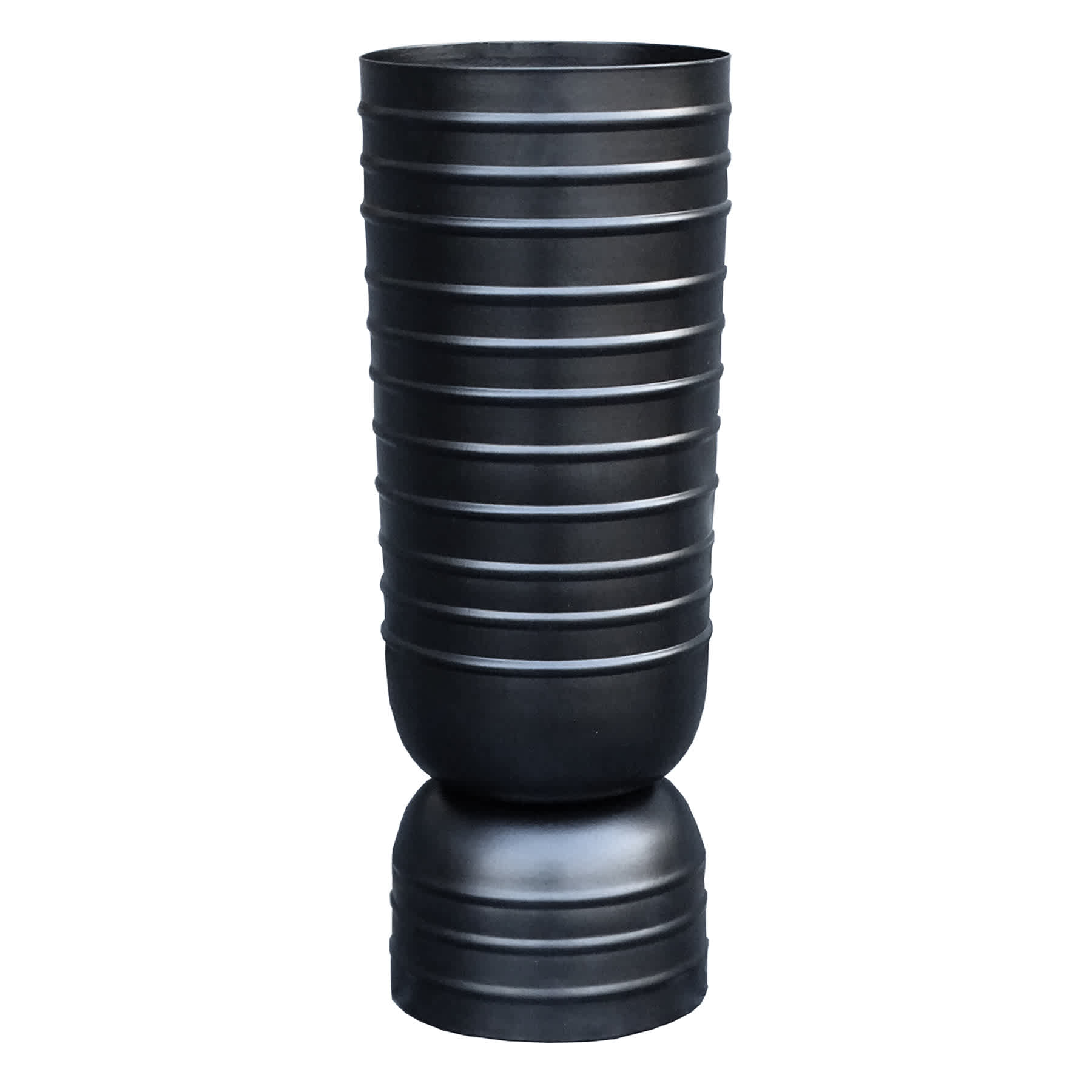 Tracey Boyd Black Spiraling Vase, 14"