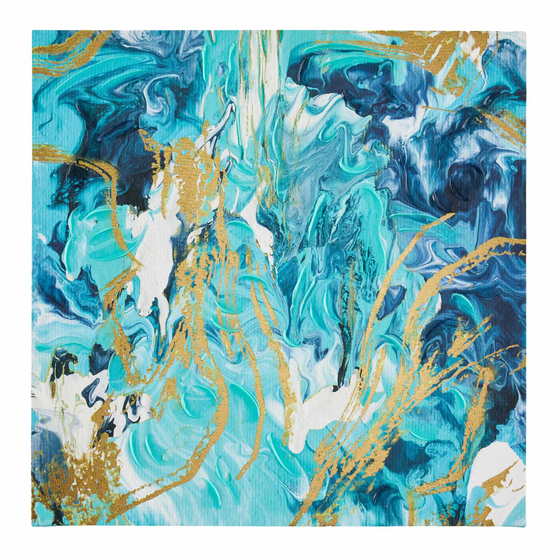 Abstract Marble Canvas Wall Art, 16"