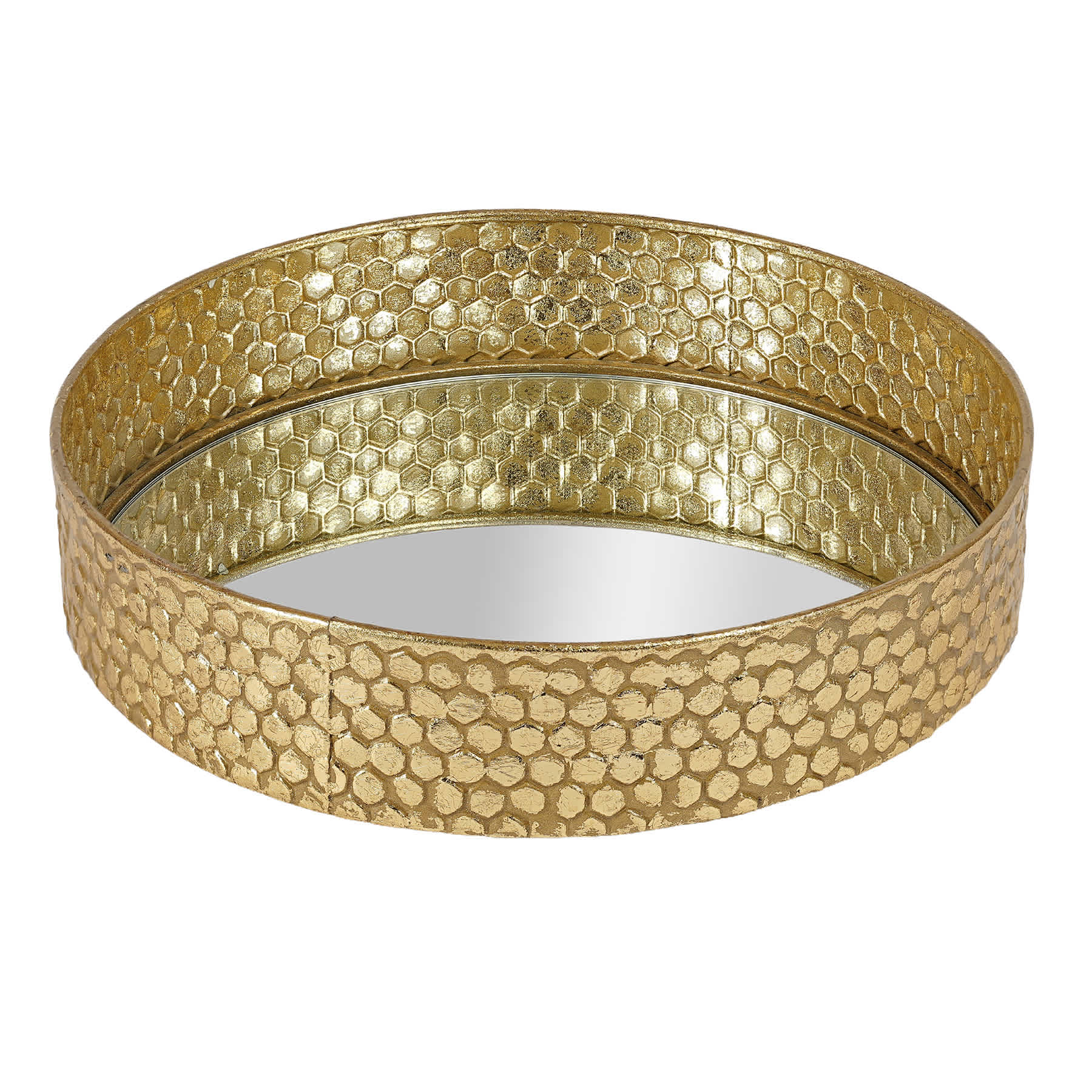 Gold Round Tray, 12"