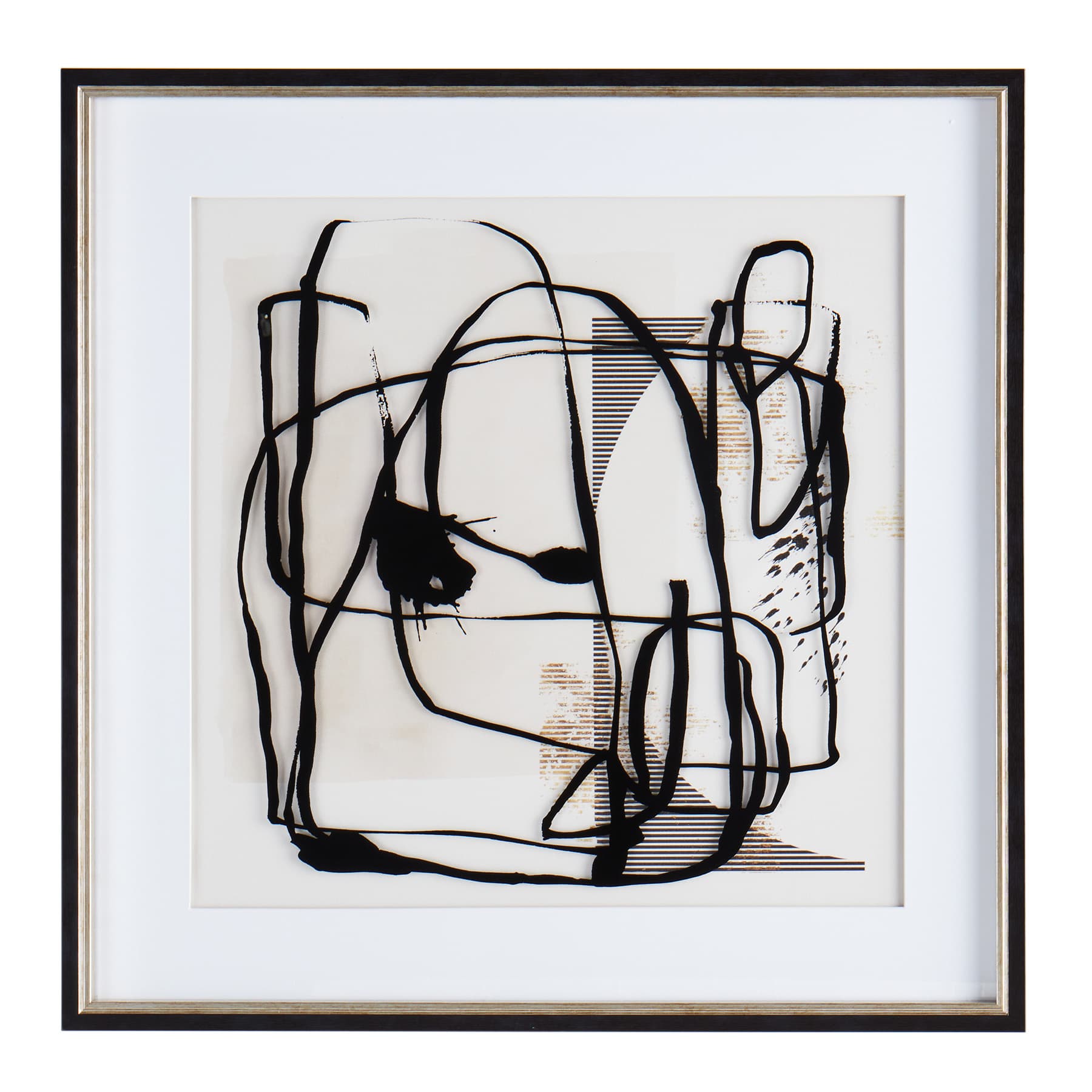 Crosby St. Glass Framed Abstract Print Wall Art, 25"