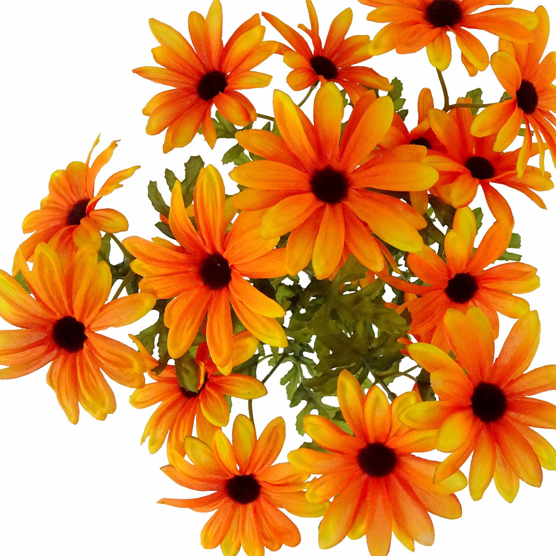 Yellow 20-Head Daisy Bush, 18"