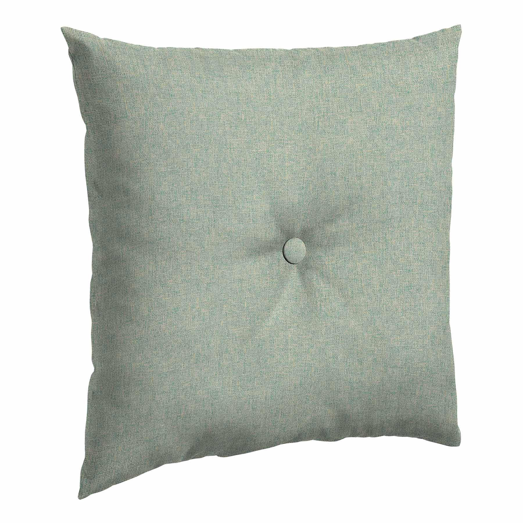 Spa Blue Premium Woven Outdoor Tufted Back Cushion