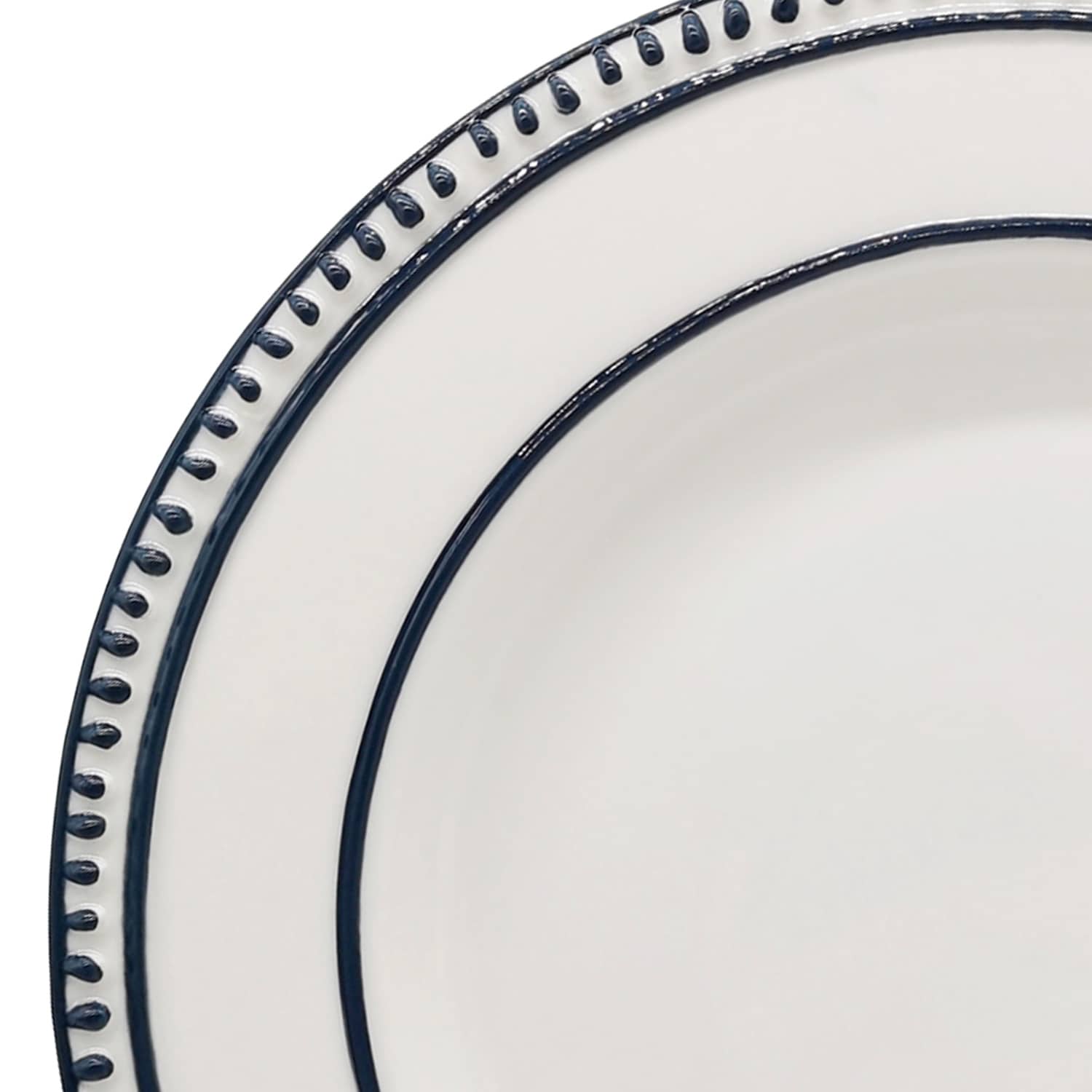 Honeybloom Blue Dots Dinner Plate, 10"