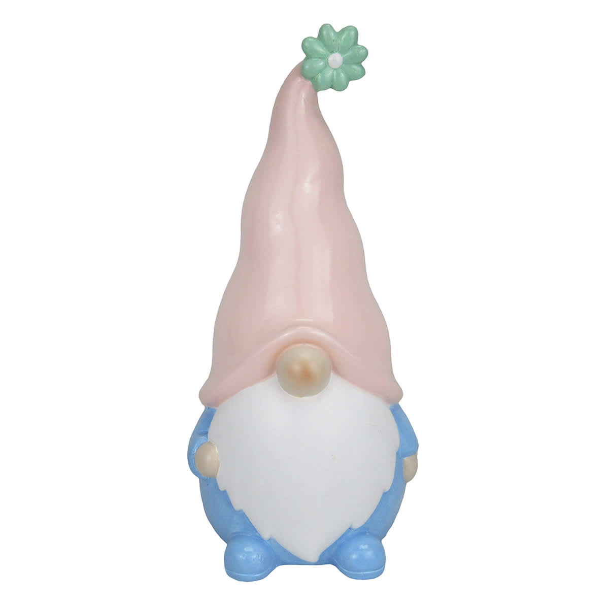 Sunny Club Terracotta Gnome With Pink Hat Outdoor Garden Statue, 10"