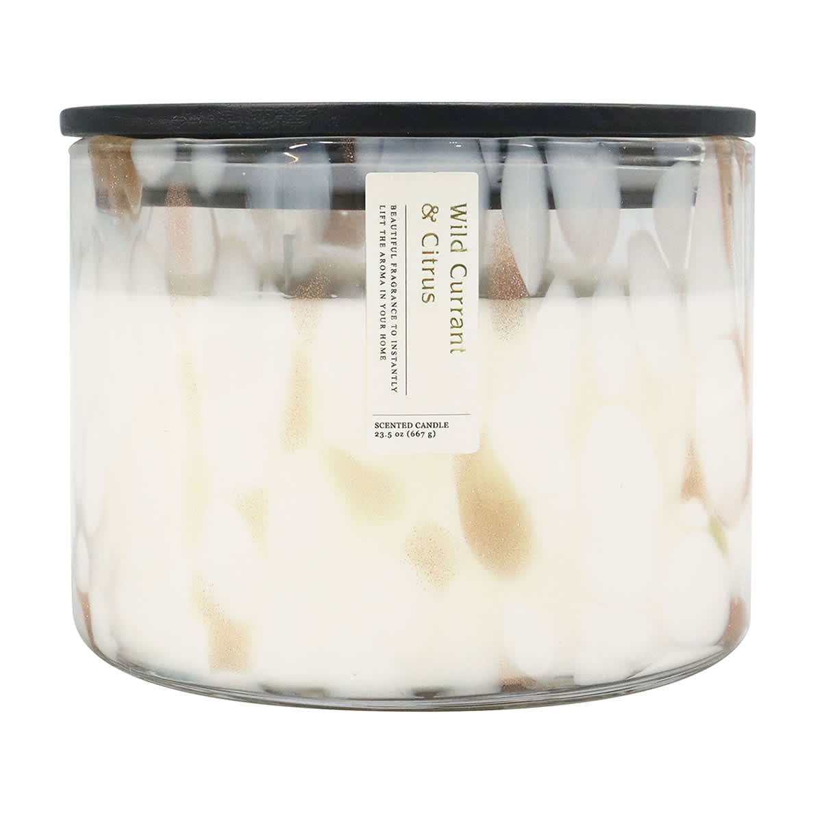 Wild Currant & Citrus Scented Confetti Glass Jar Candle, 23.5oz