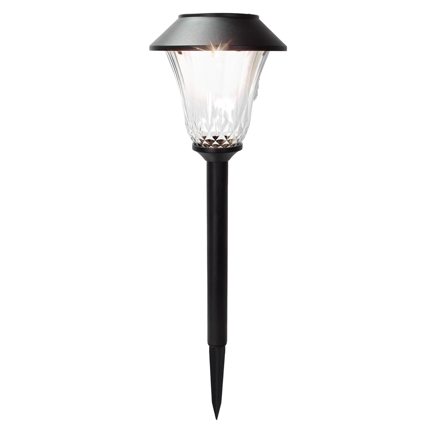 5-Lumen Solar Black Lennon Pathway Light