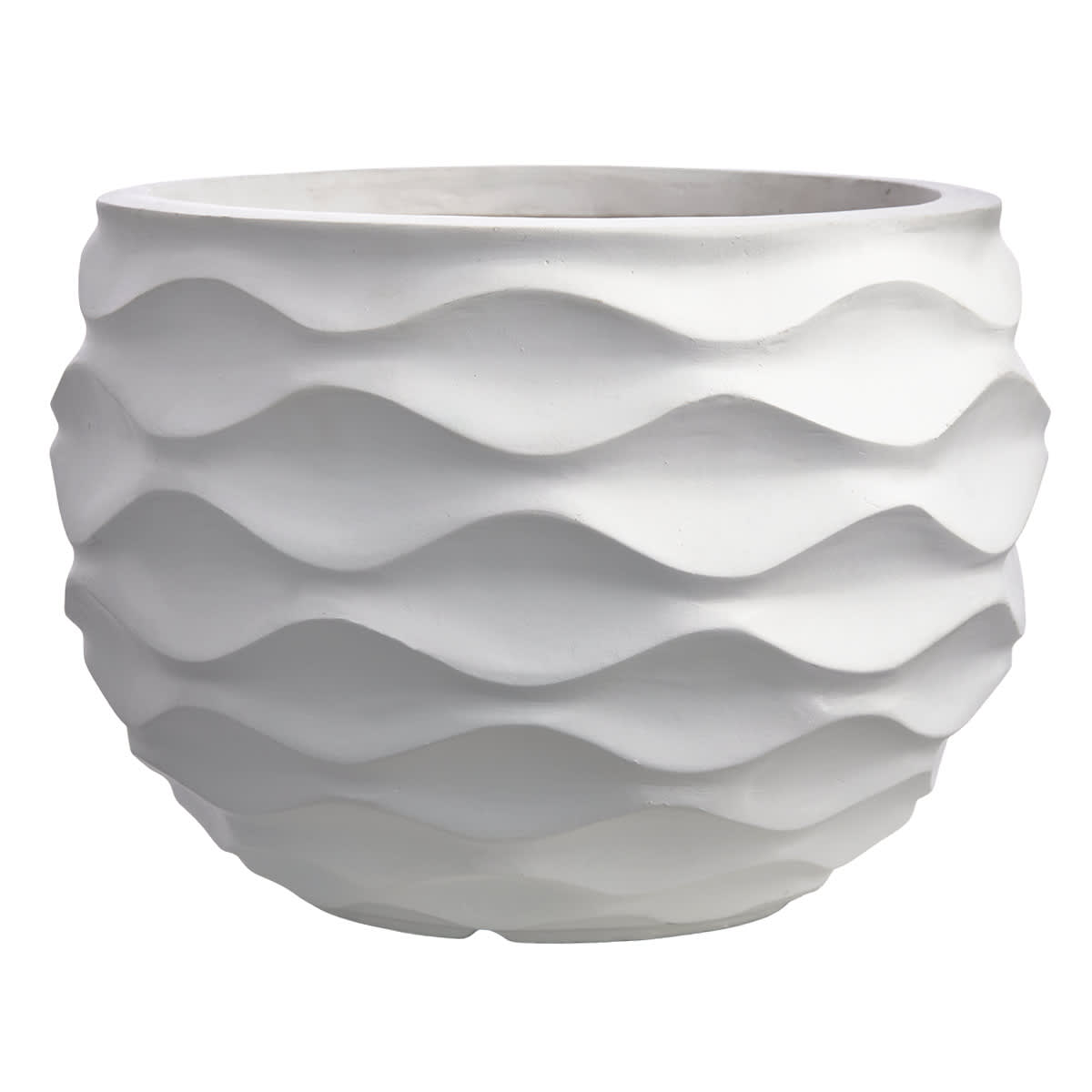 Crosby St. Clara White Outdoor Planter, Small