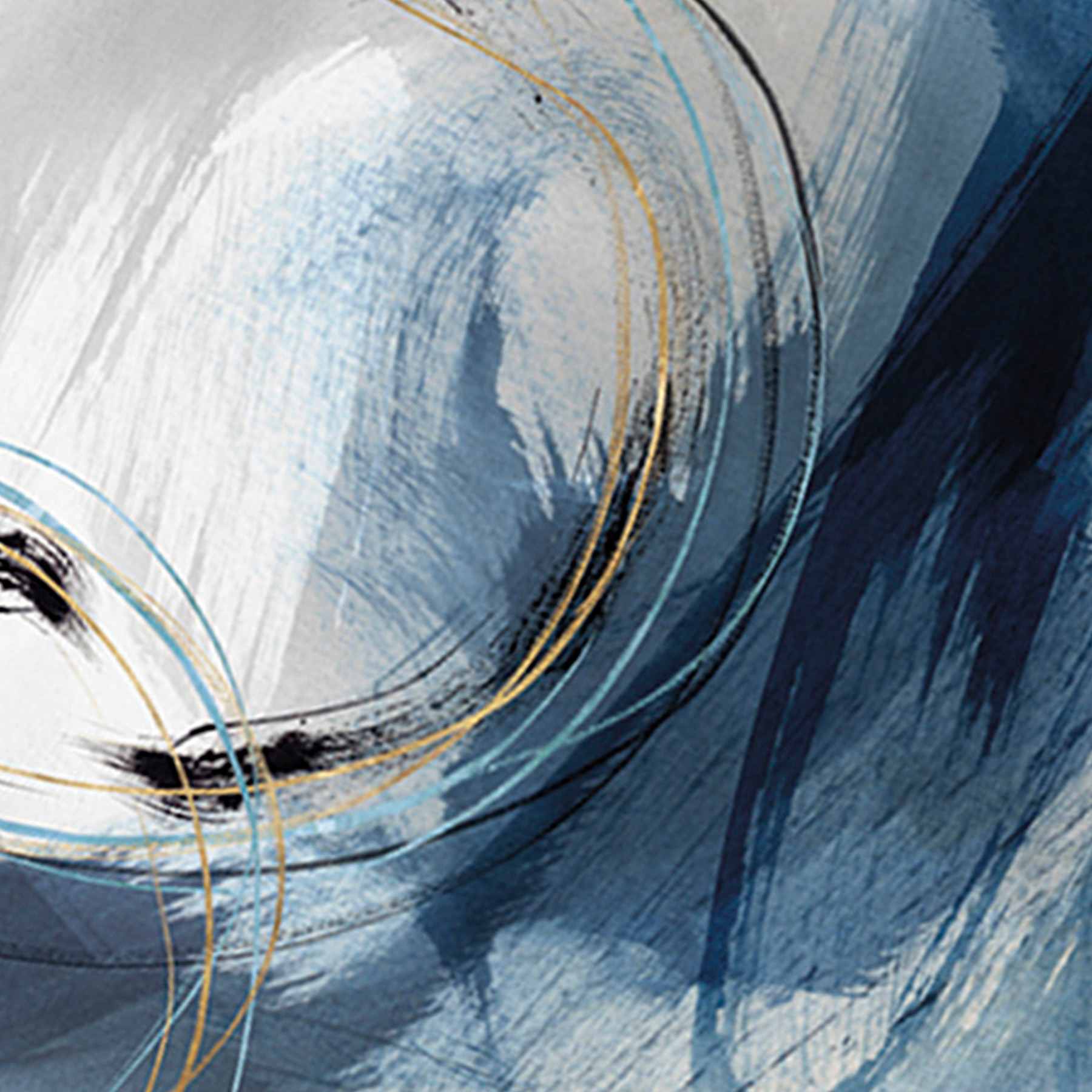 Blue Canvas Wall Art, 60x36