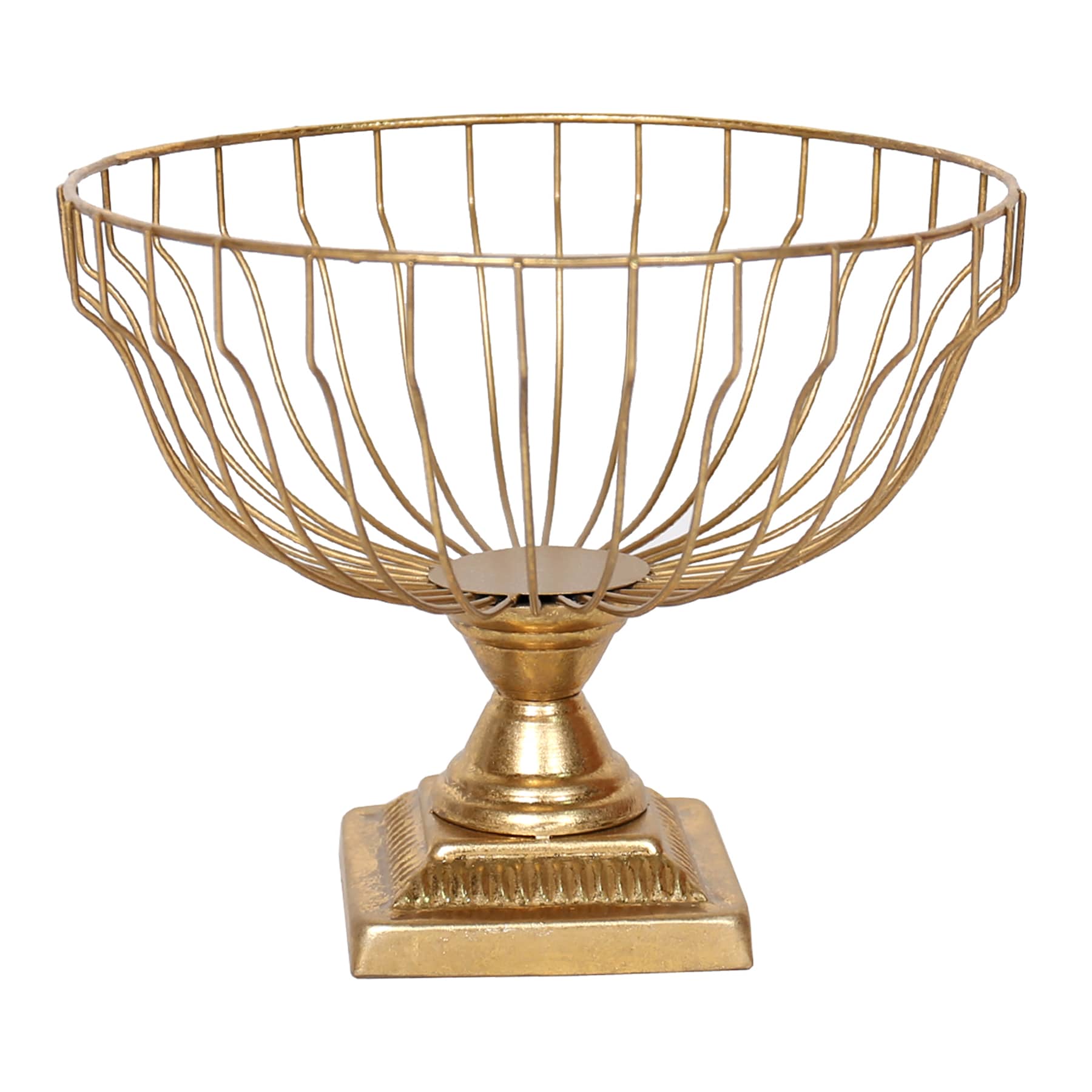 Gold Wired Bowl, 9"