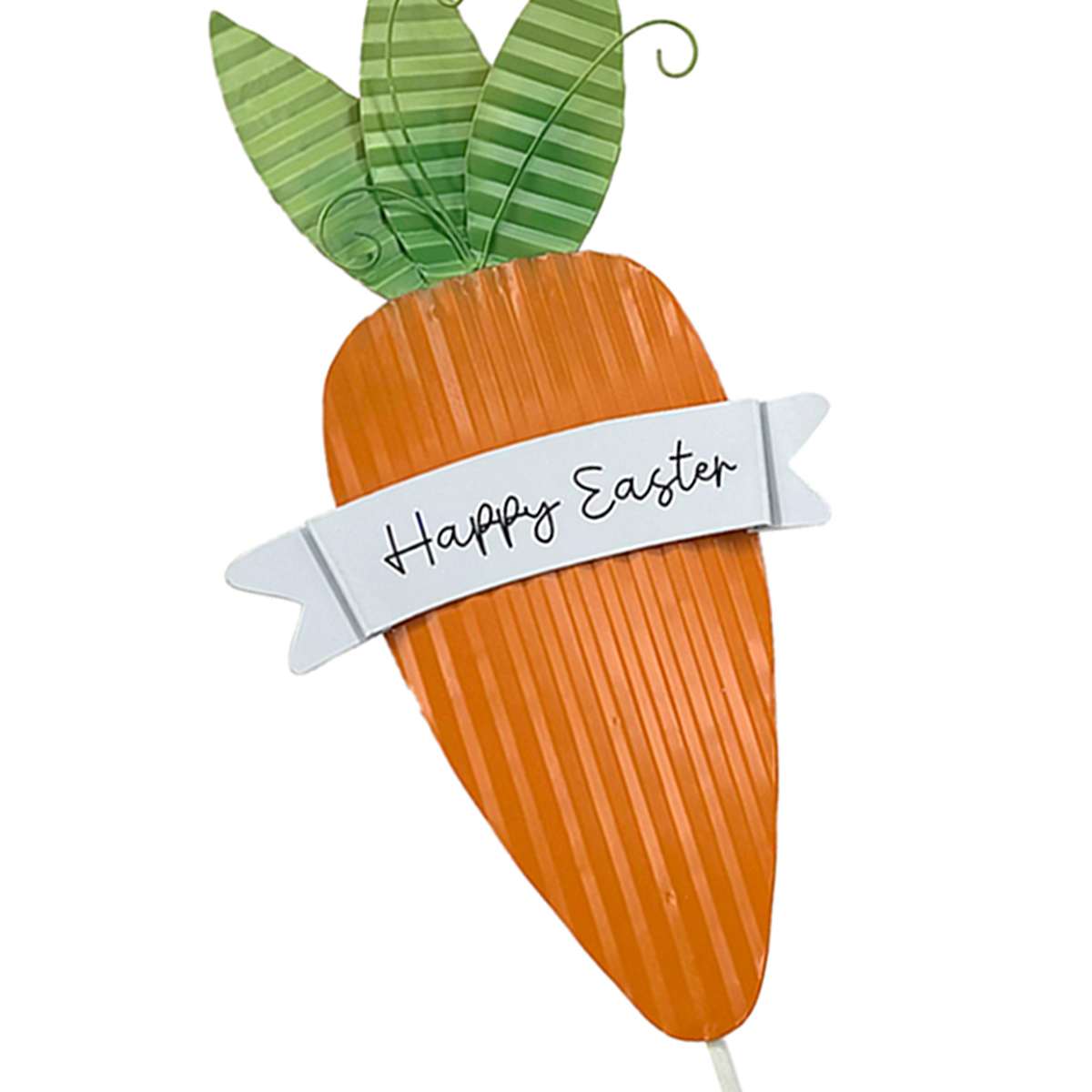 Homespun Easter Welcome Easter Carrot Yard Stake, 32"