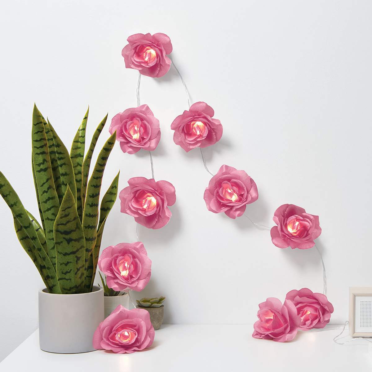 Purple Flower String Lights
