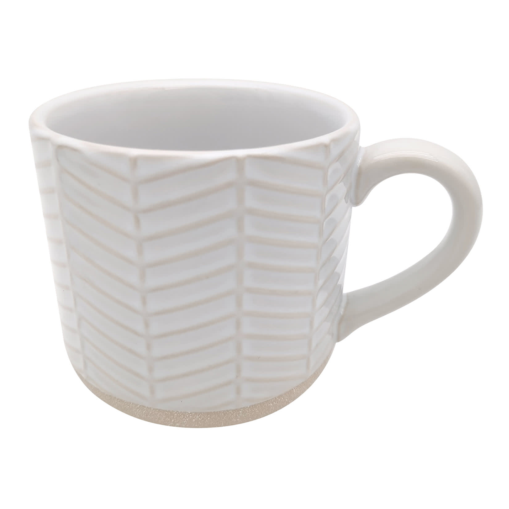 Ivory Textured Mug, 16oz