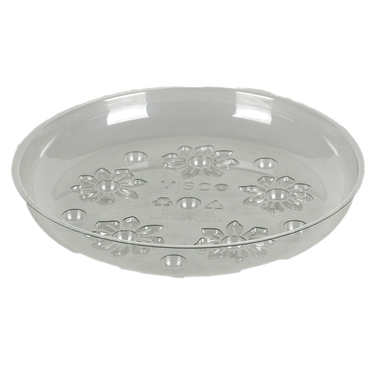 Clear Floor Guard Plant Outdoor Saucer, Medium