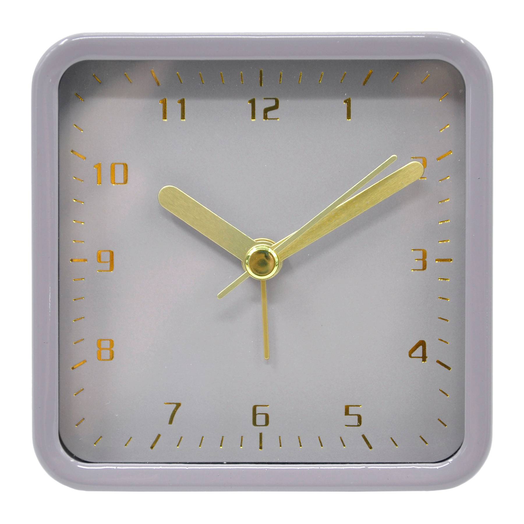 Purple Square Clock, 3"