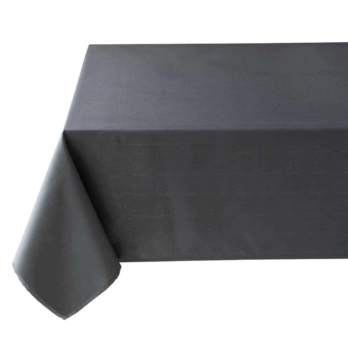 Basics Solid Charcoal Tablecloth, 60x104