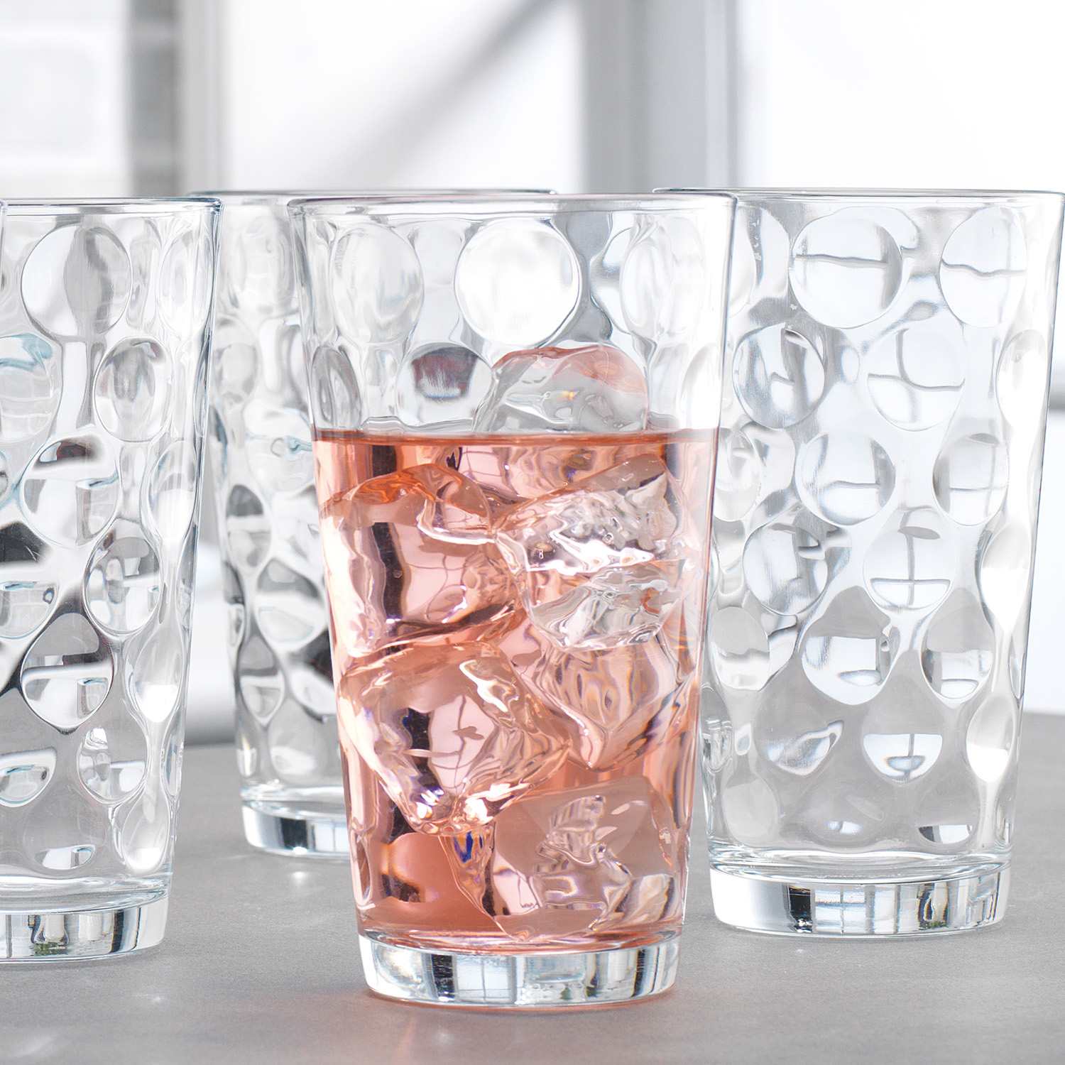 Set of 10 Eclipse Highball Glasses, 17oz