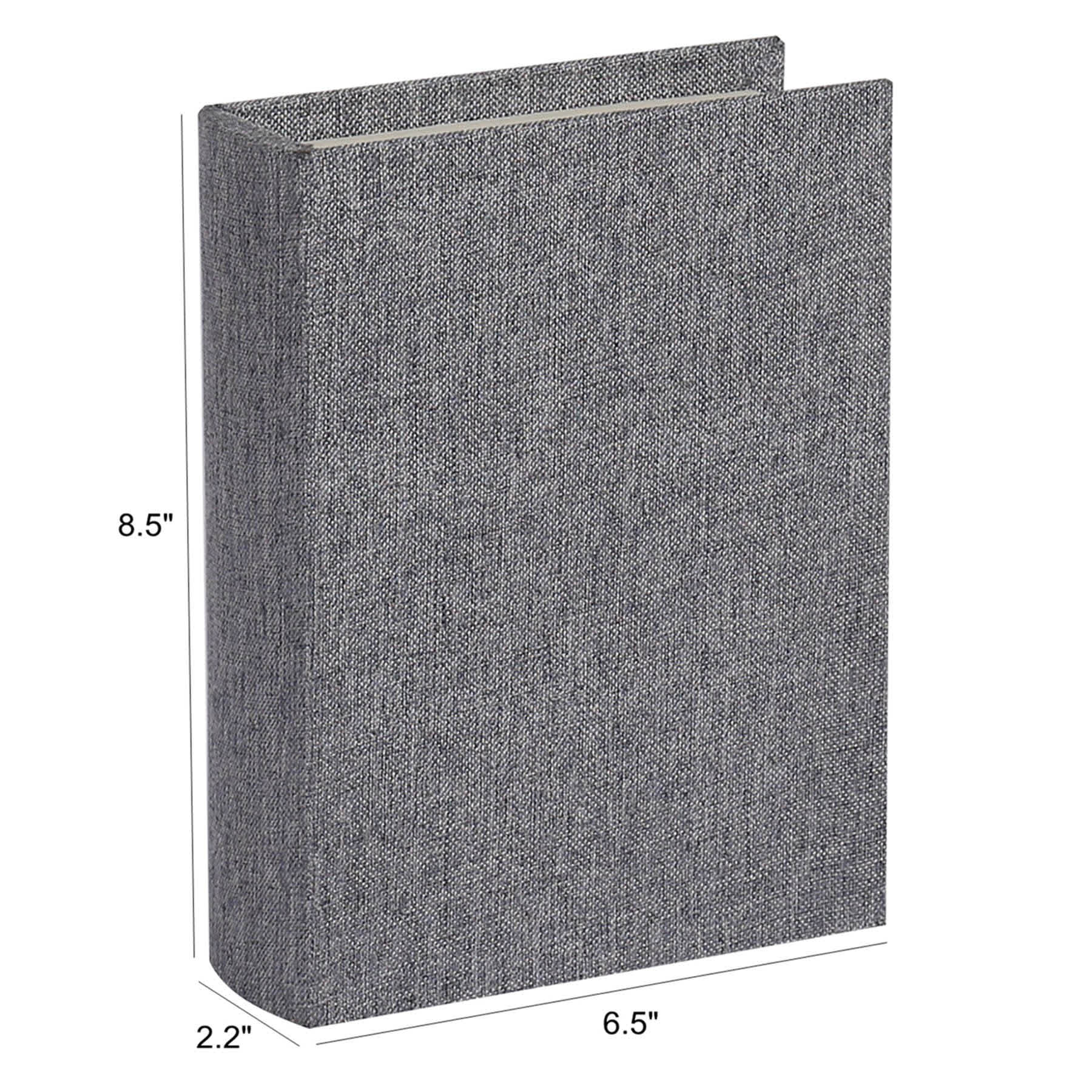Grey Linen Book Box, 9"
