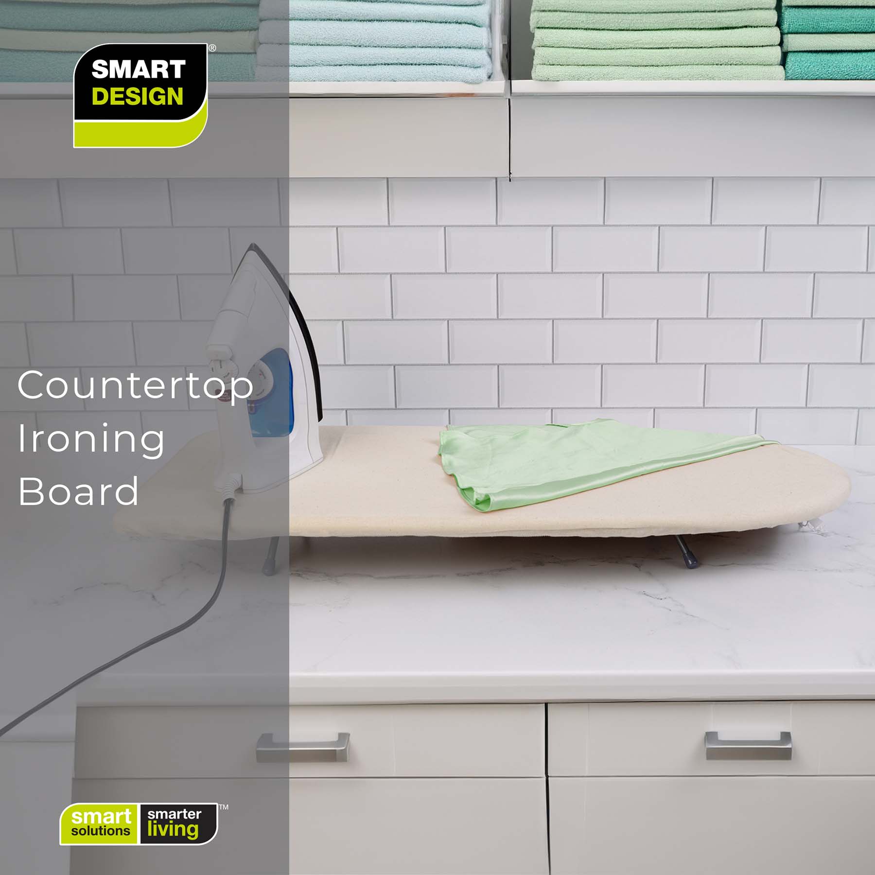 Table Top Ironing Board W/Removable Cover