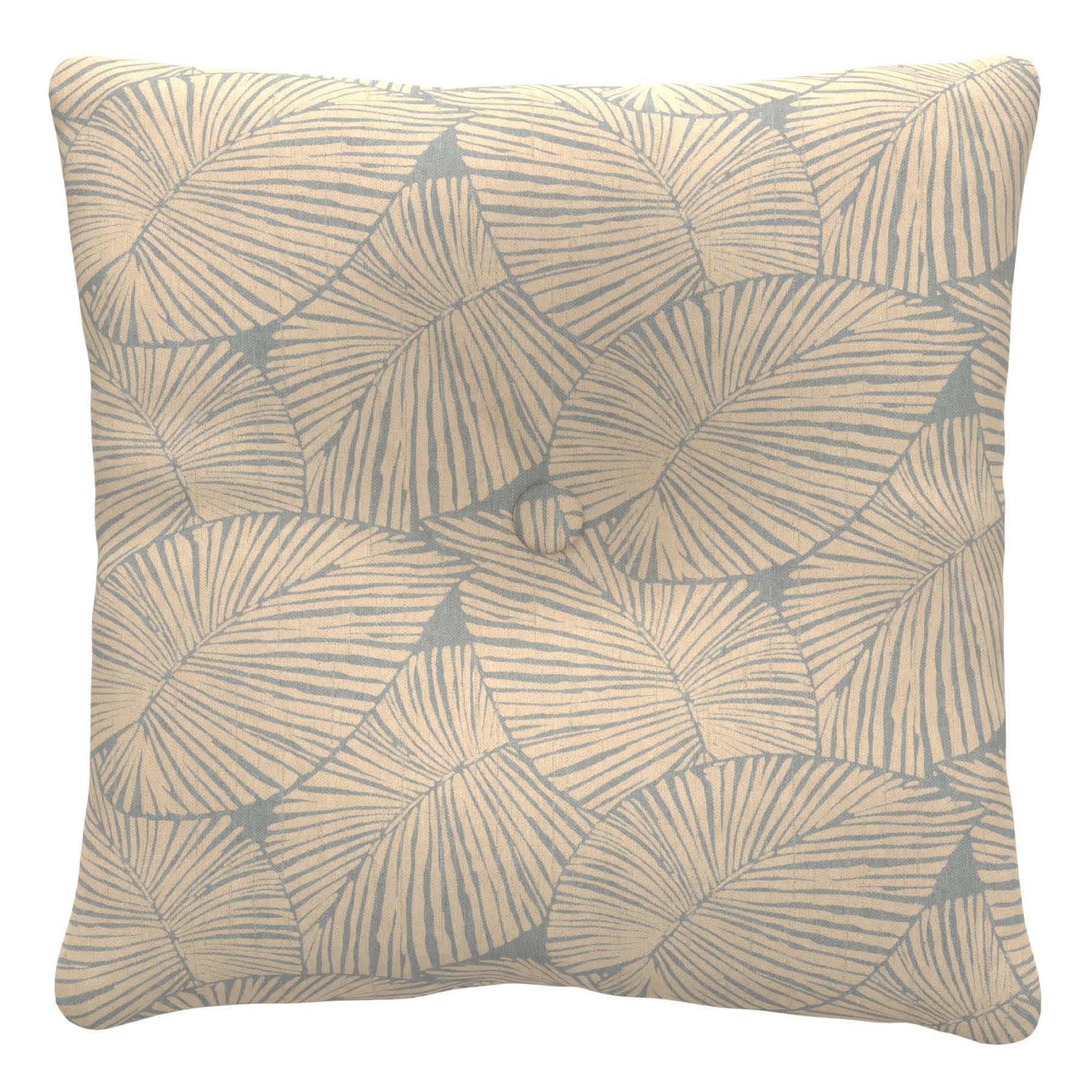 Found & Fable Talia Palm Outdoor Tufted Back Cushion