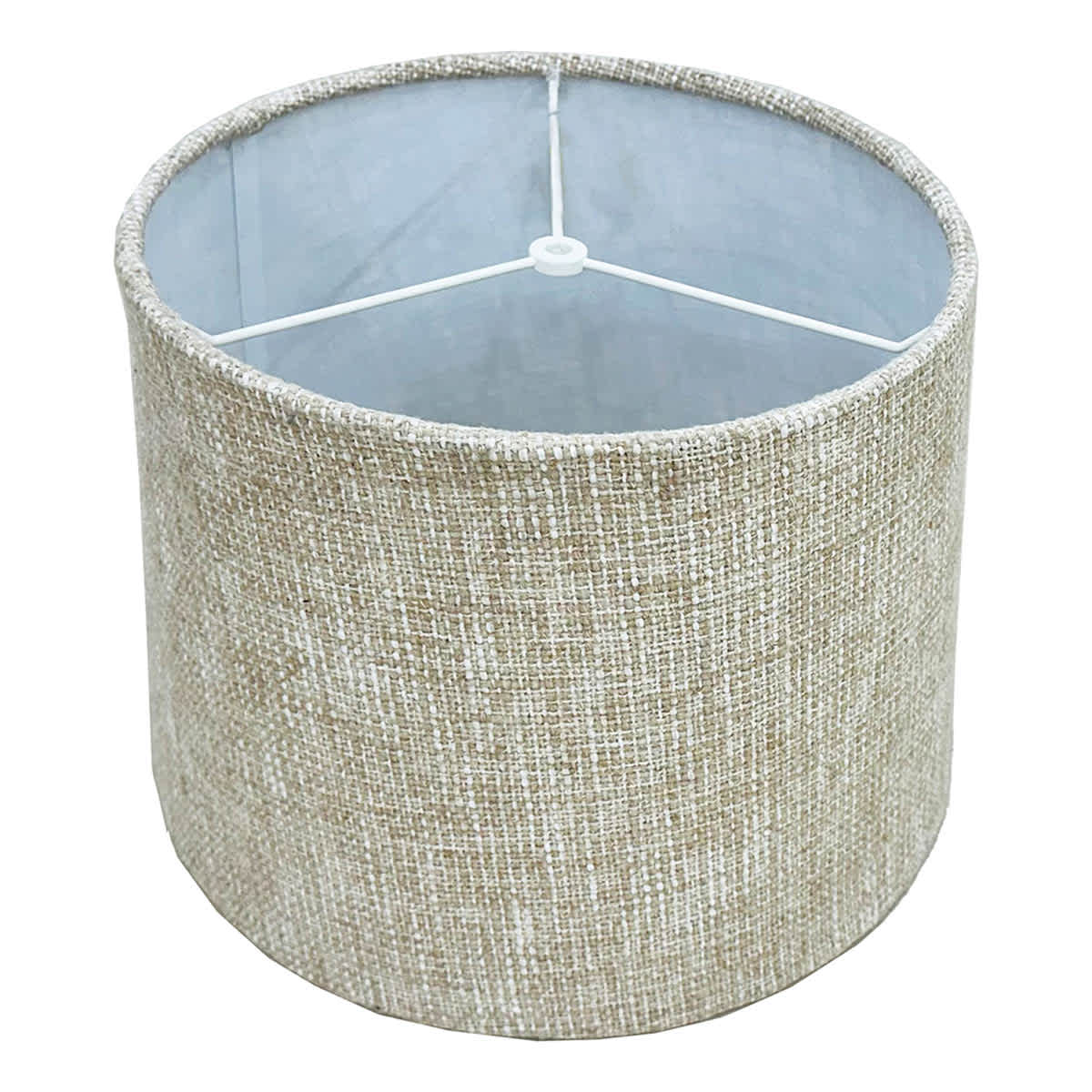 Honeybloom Beige Textured Medium Table Lamp Shade, 12x14x10