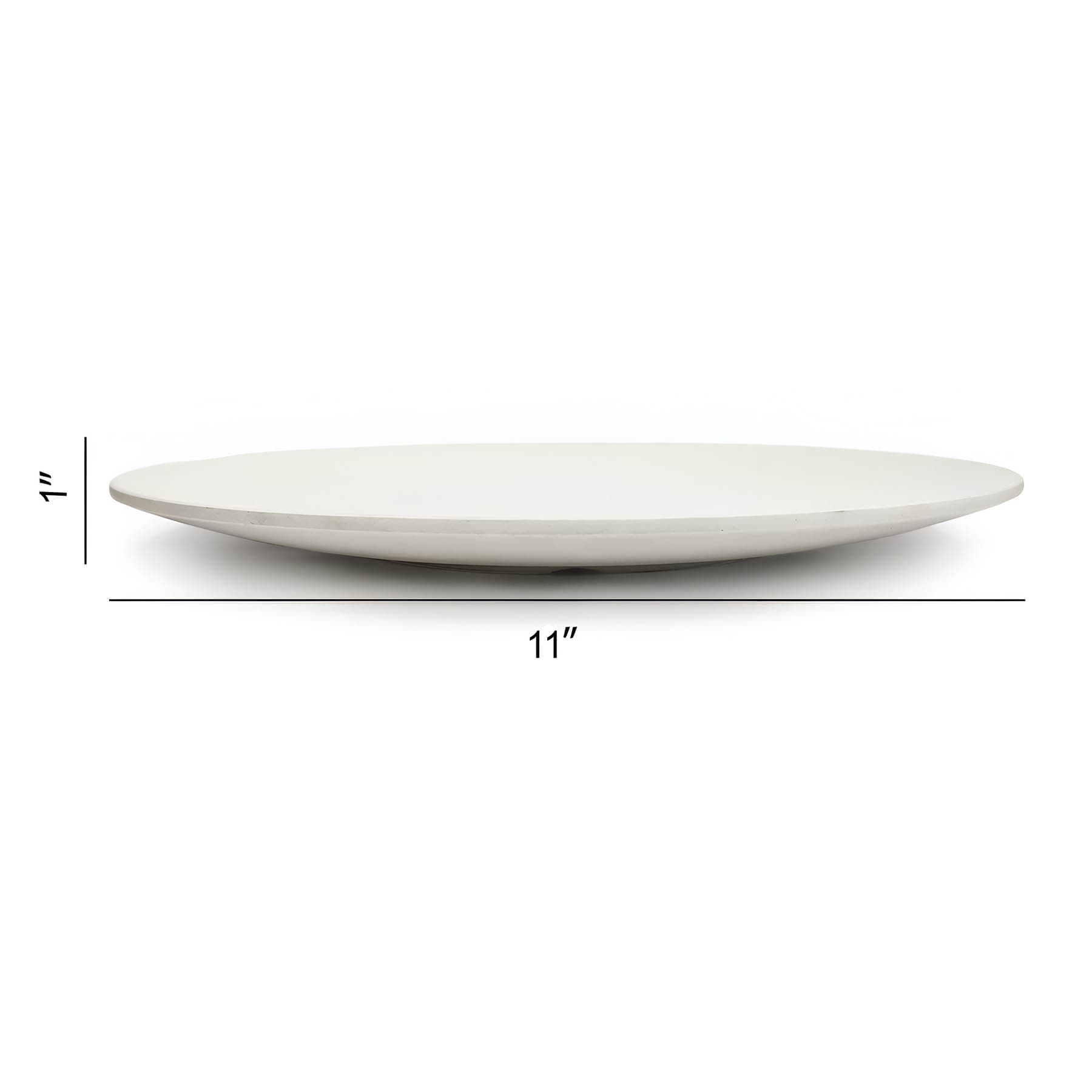 Coupe Matte Cream Dinner Plate