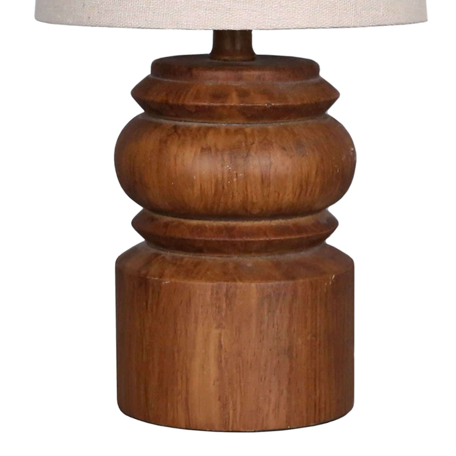 Black Spindle Mini Table Lamp with Shade, 13"