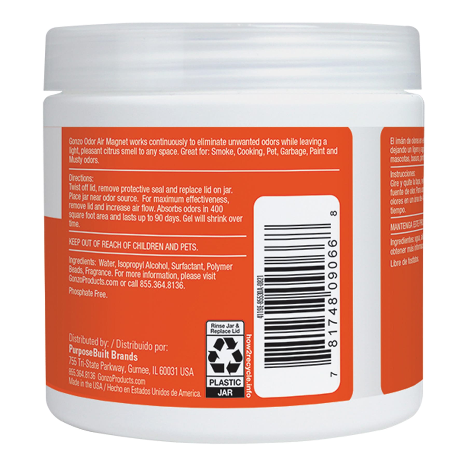 Gonzo Citrus Odor Air Magnet, 14oz