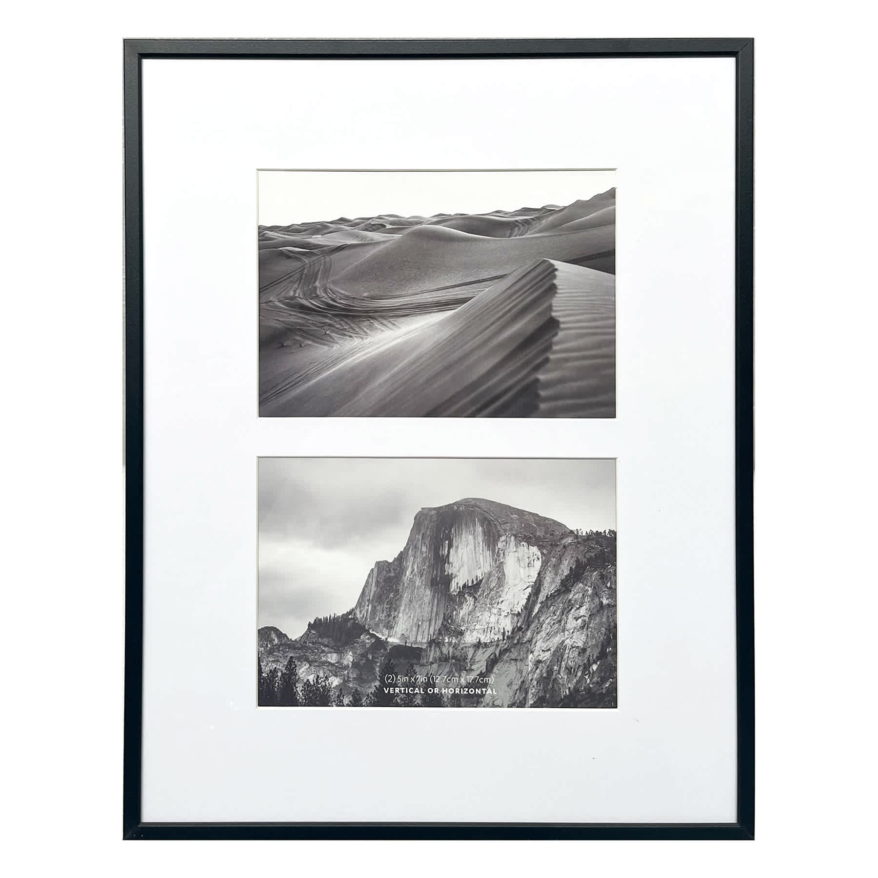 2-Opening Black Thin Collage Picture Frame, 11x14