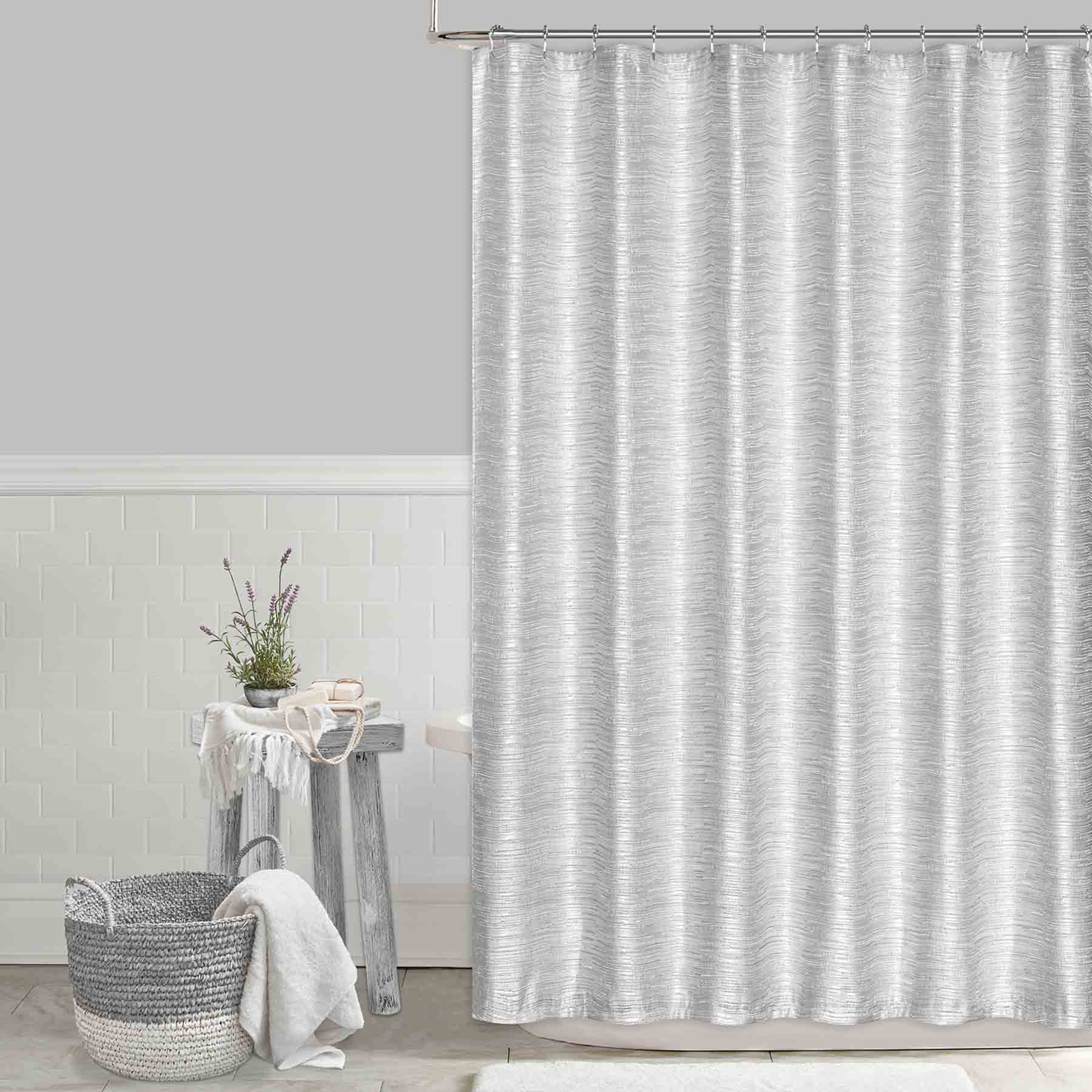 Parker Black Shower Curtain, 72"