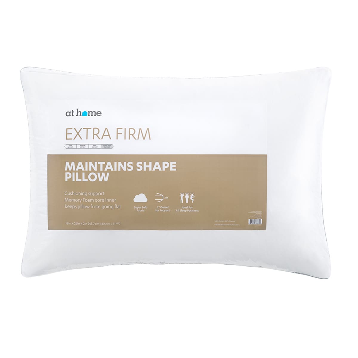 Extra Firm Bed Pillow, Standard/Queen