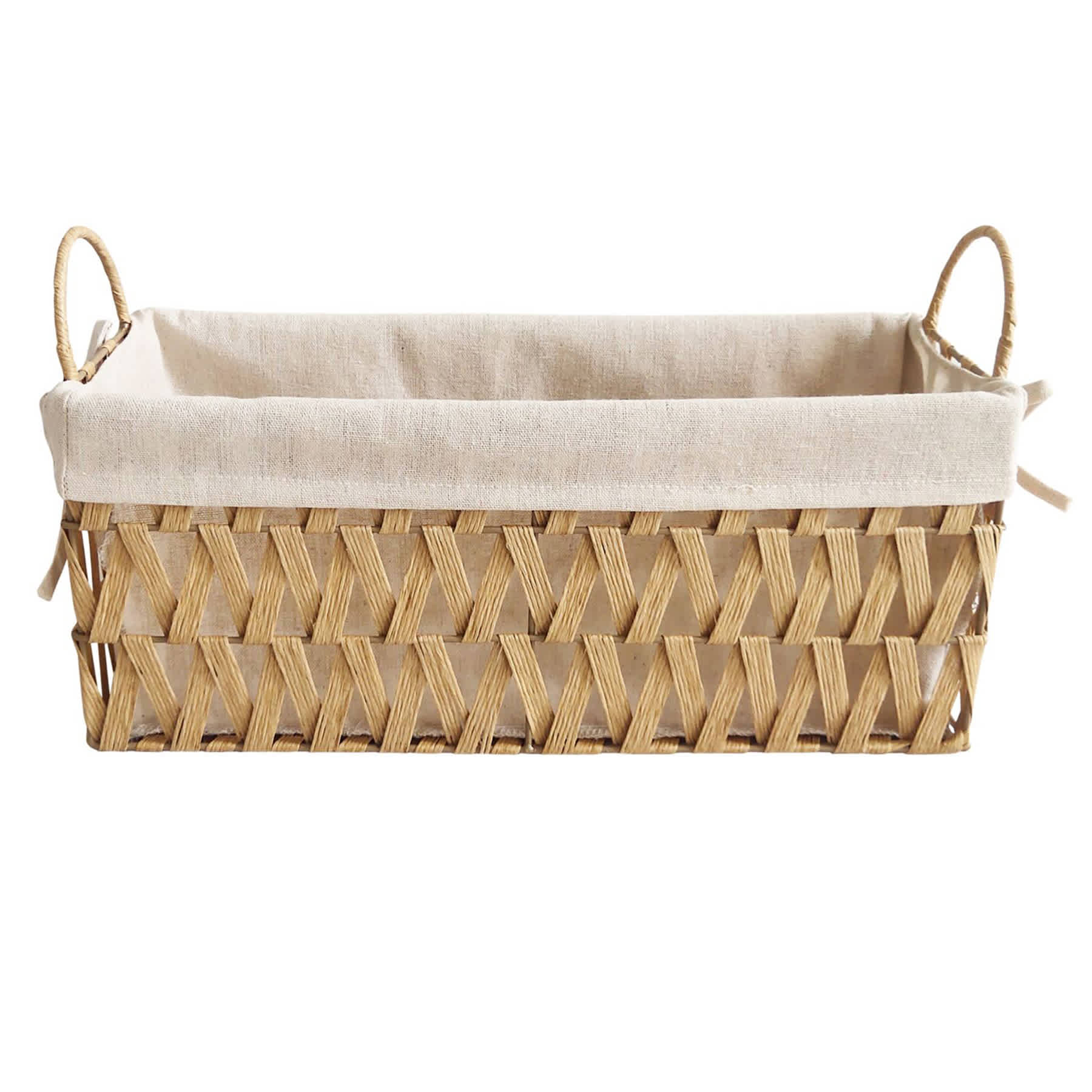 Chevy Natural Wicker Rectangle Storage Basket, Small