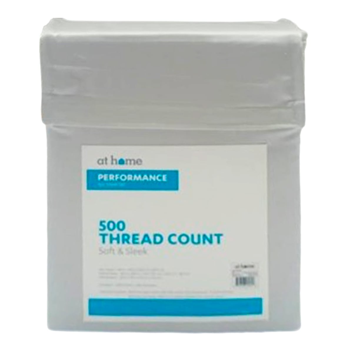4-Piece Light Grey 500 Thread Count Cotton Blend Sheet Set, Queen