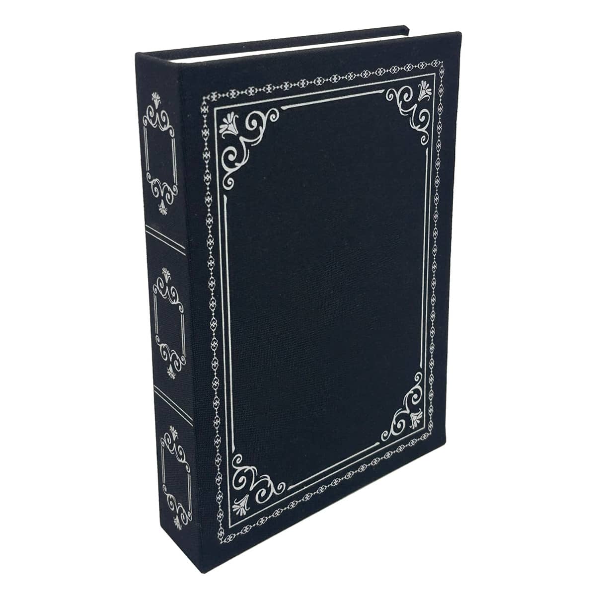 Black Deco Fabric Book Box , 11"