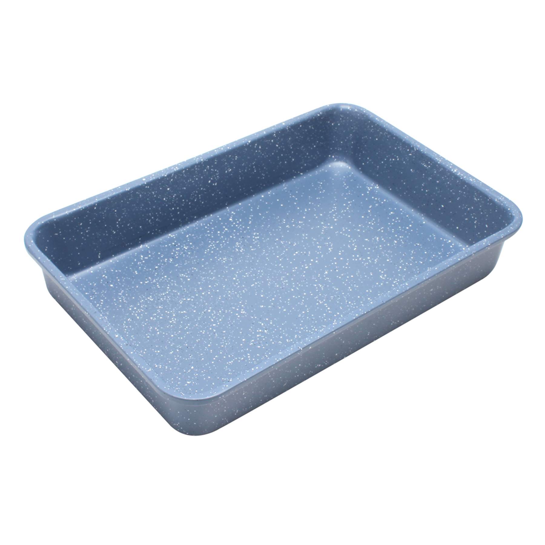 Blue Speckled Rectangle Baking Pan, 13.8x9.8